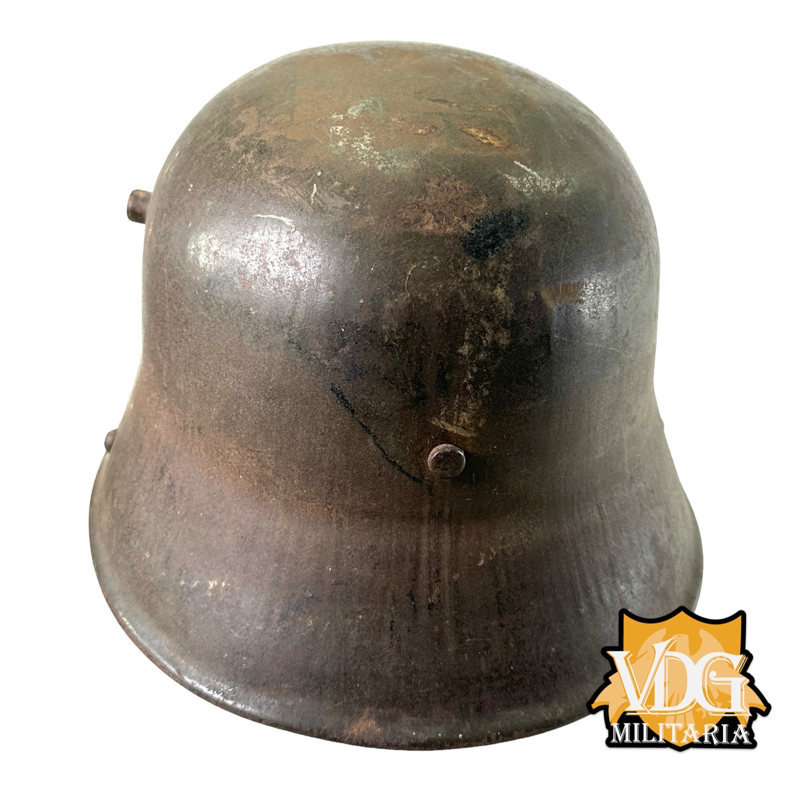 WW1 German M1916 Helmet with Liner, B.F. 64 F.C. Bellinger, Fulda - Image 5