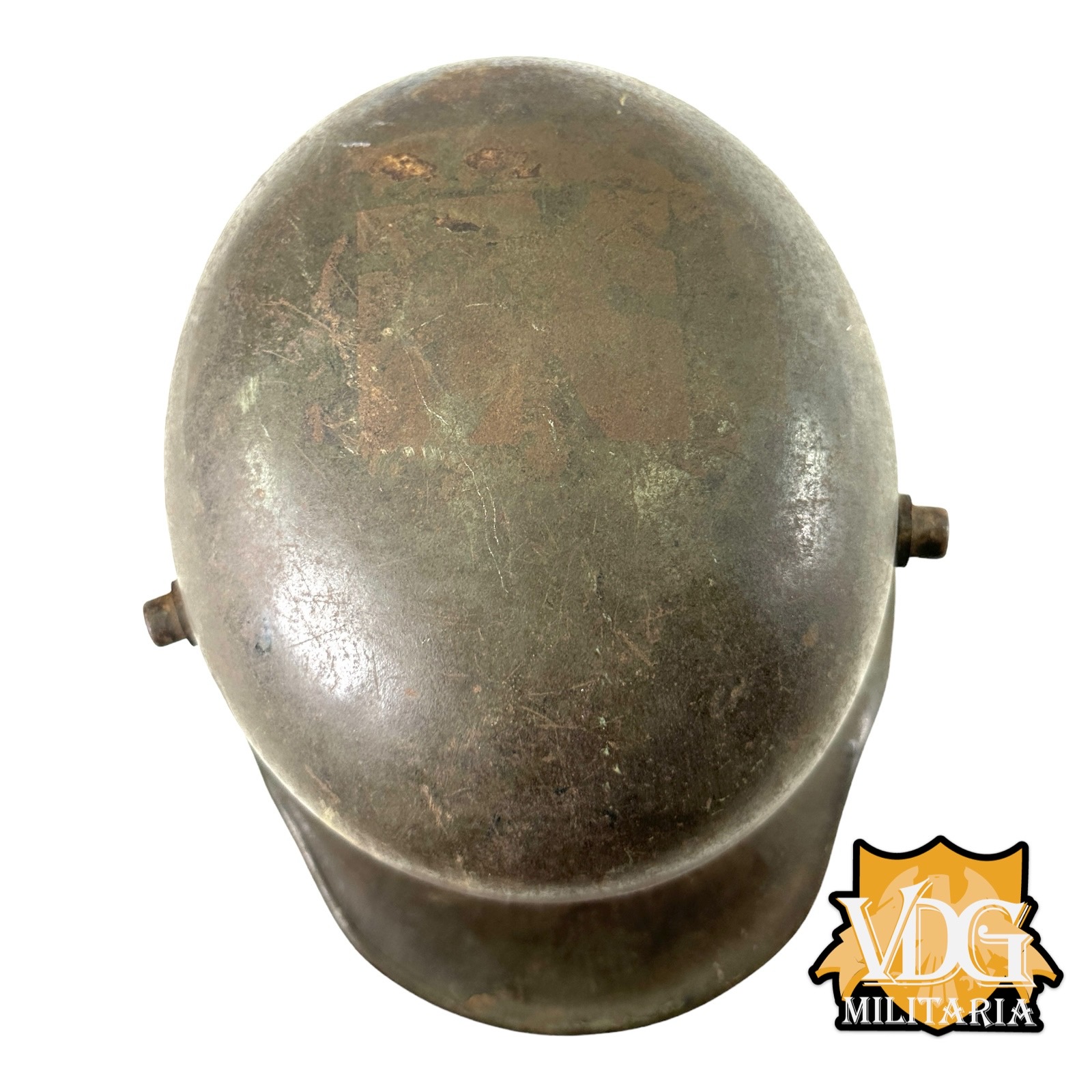 WW1 German M1916 Helmet with Liner, B.F. 64 F.C. Bellinger, Fulda - Image 8