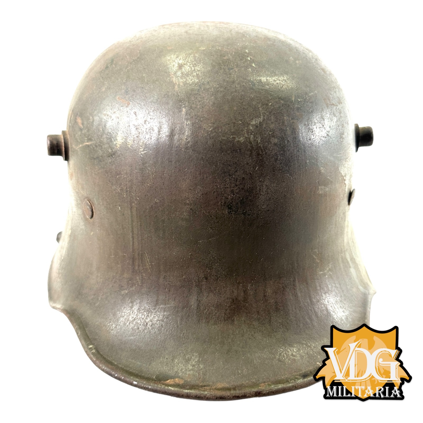 WW1 German M1916 Helmet with Liner, B.F. 64 F.C. Bellinger, Fulda - Image 9
