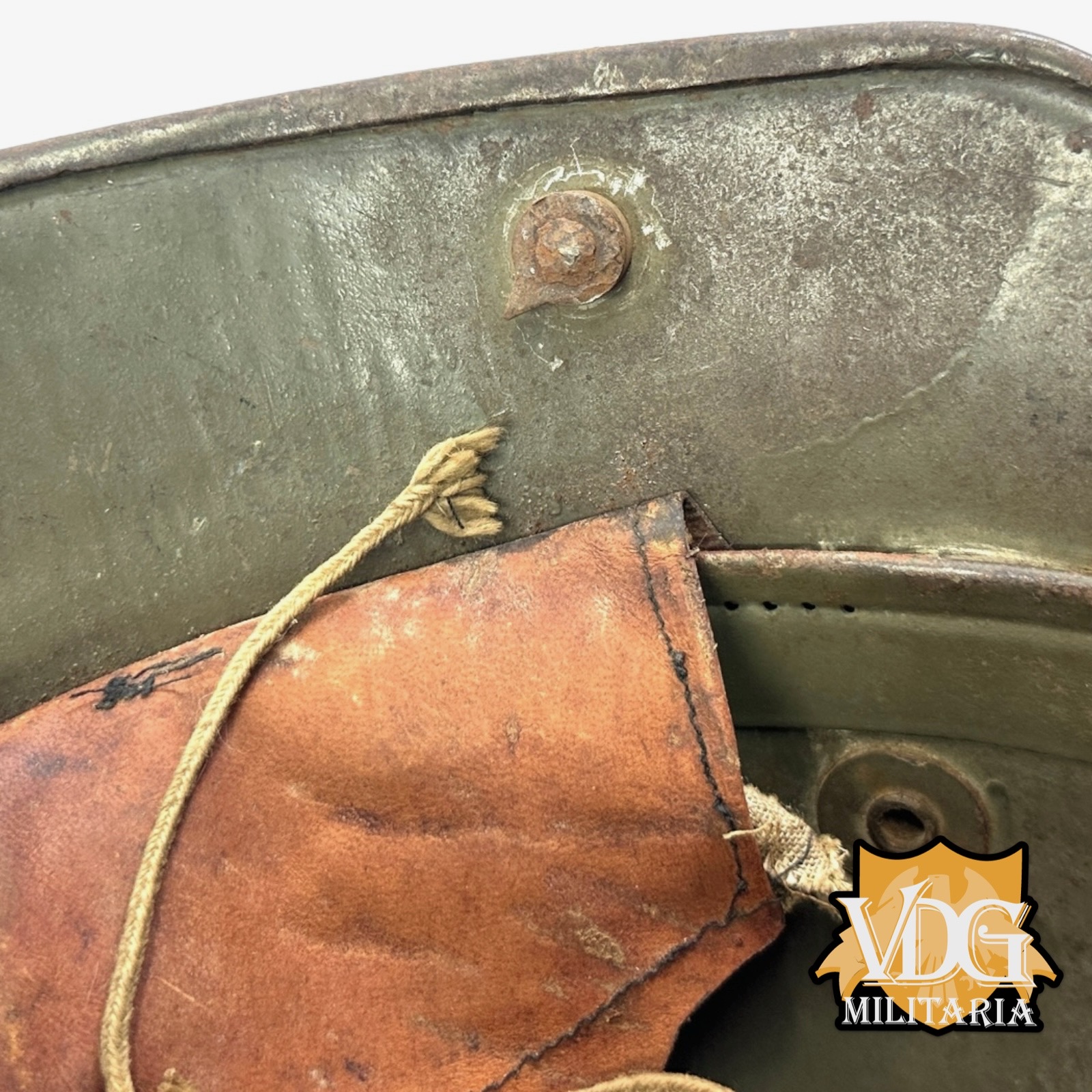 WW1 German M1916 Helmet with Liner, B.F. 64 F.C. Bellinger, Fulda - Image 17