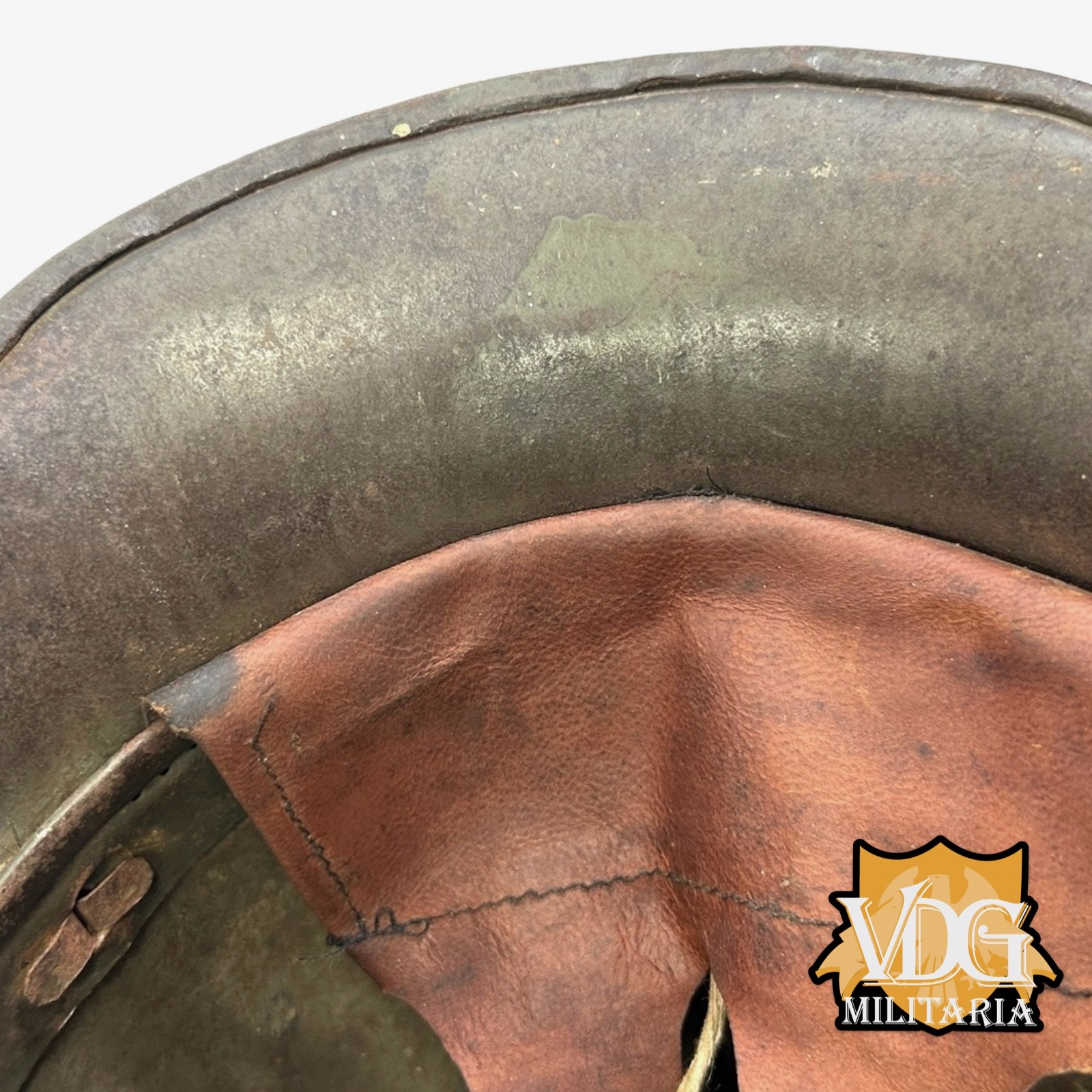 WW1 German M1916 Helmet with Liner, B.F. 64 F.C. Bellinger, Fulda - Image 18