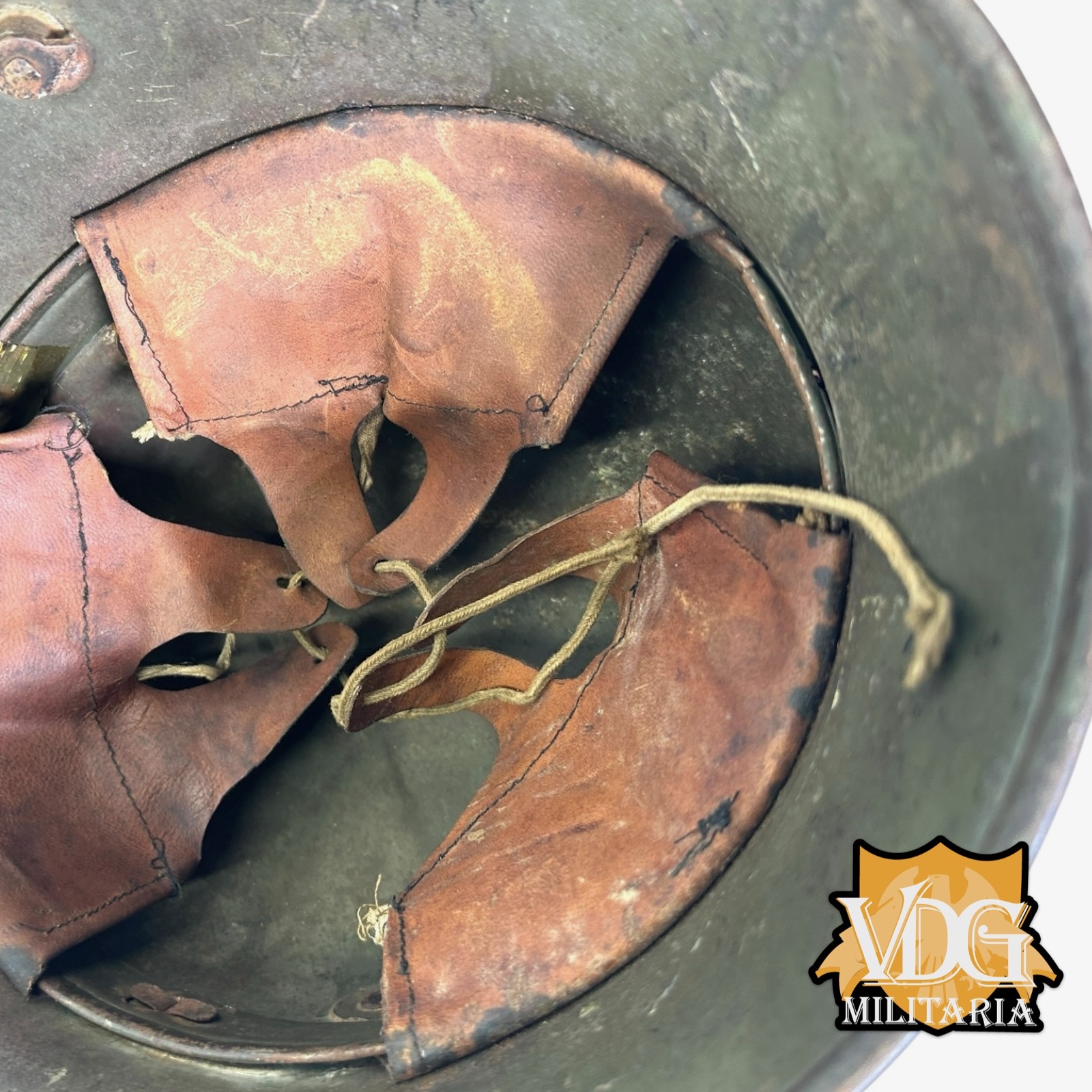 WW1 German M1916 Helmet with Liner, B.F. 64 F.C. Bellinger, Fulda - Image 21