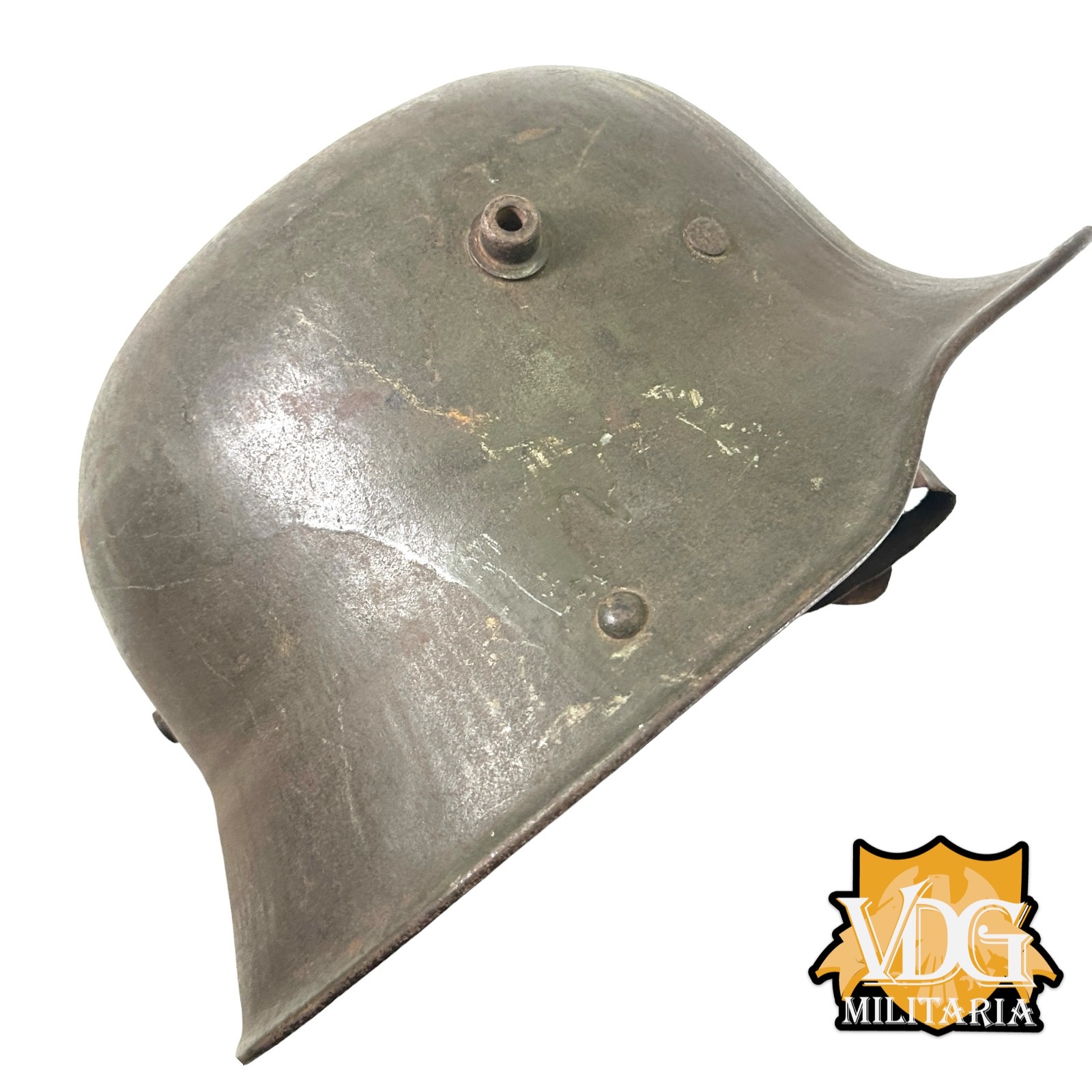 WW1 German M1916 Helmet with Liner, B.F. 64 F.C. Bellinger, Fulda - Image 23