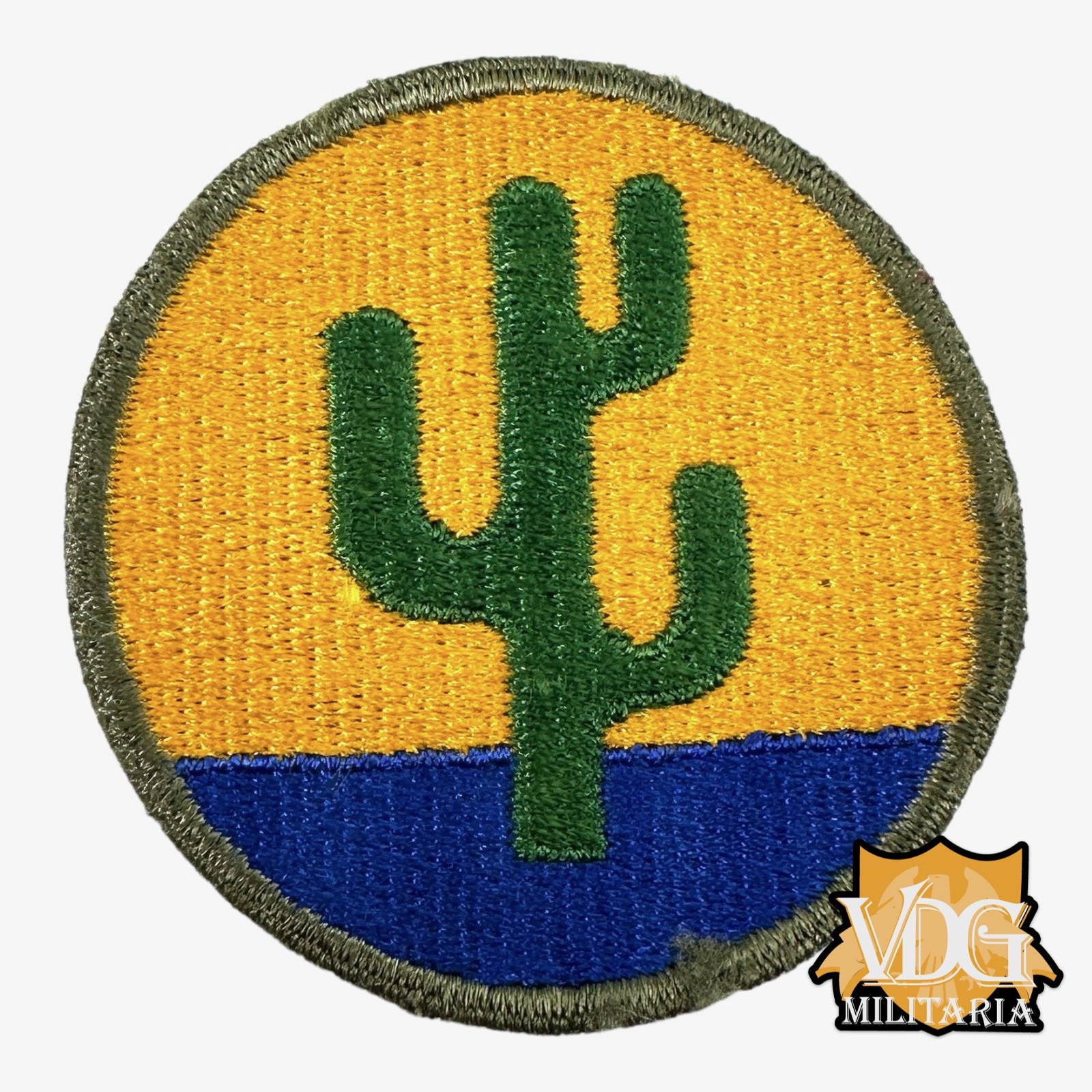 WW2 US Army 103rd "Cactus" Infantry Division  Shoulder Sleeve Insignia Patch