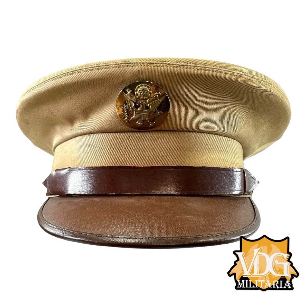 WW2 US Army Enlisted Khaki Visor Cap