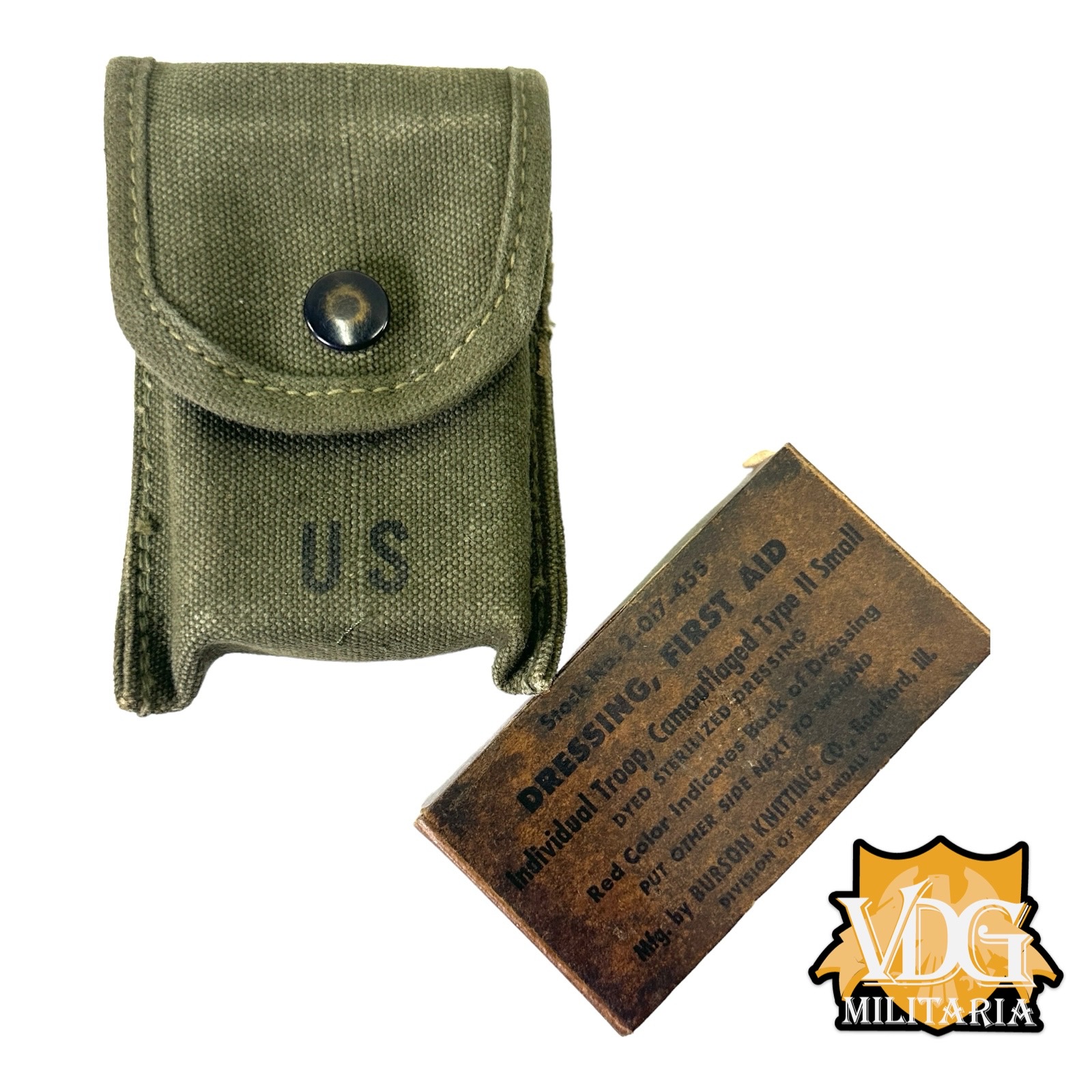 Vietnam War Era US M-1956 First Aid Pouch with Bandage
