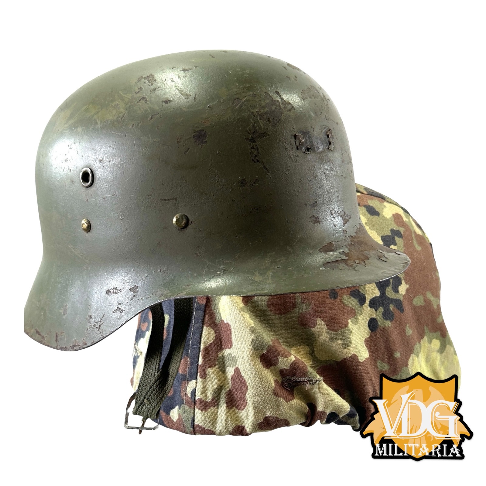 Post WW2/Franco Era Spanish Model Z Helmet & Camouflage Cover