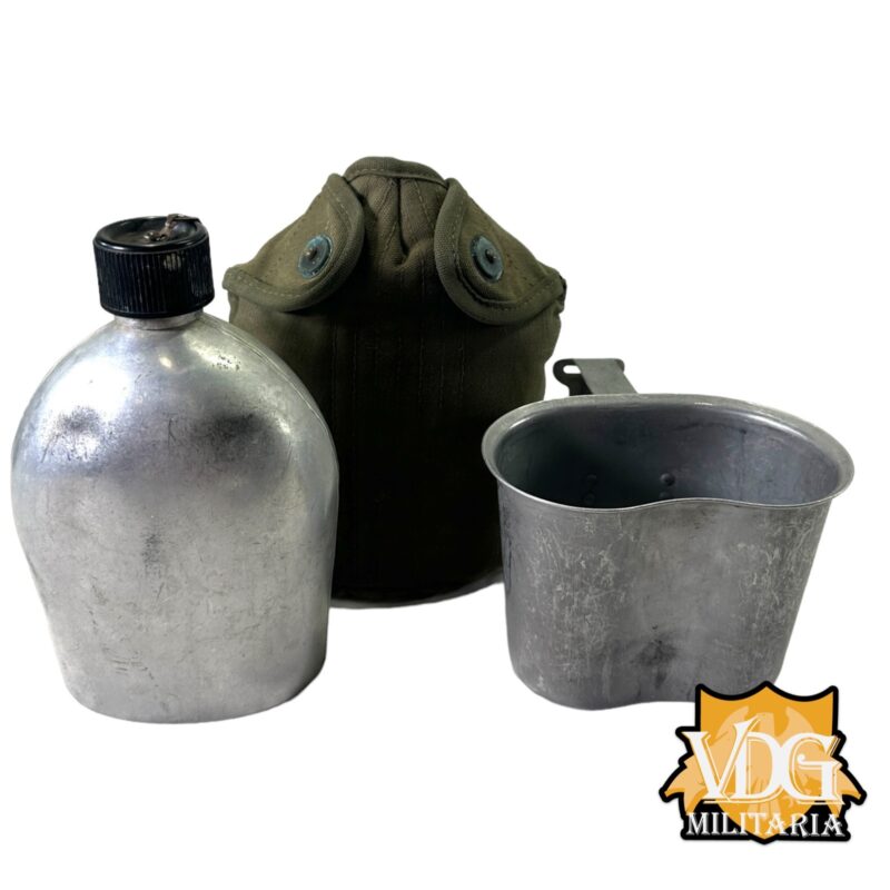 Vietnam War Era US M-1910 Canteen Set, U.S. A.S. CO. 1953 Cup & Collette MFG Co 1957 Cover