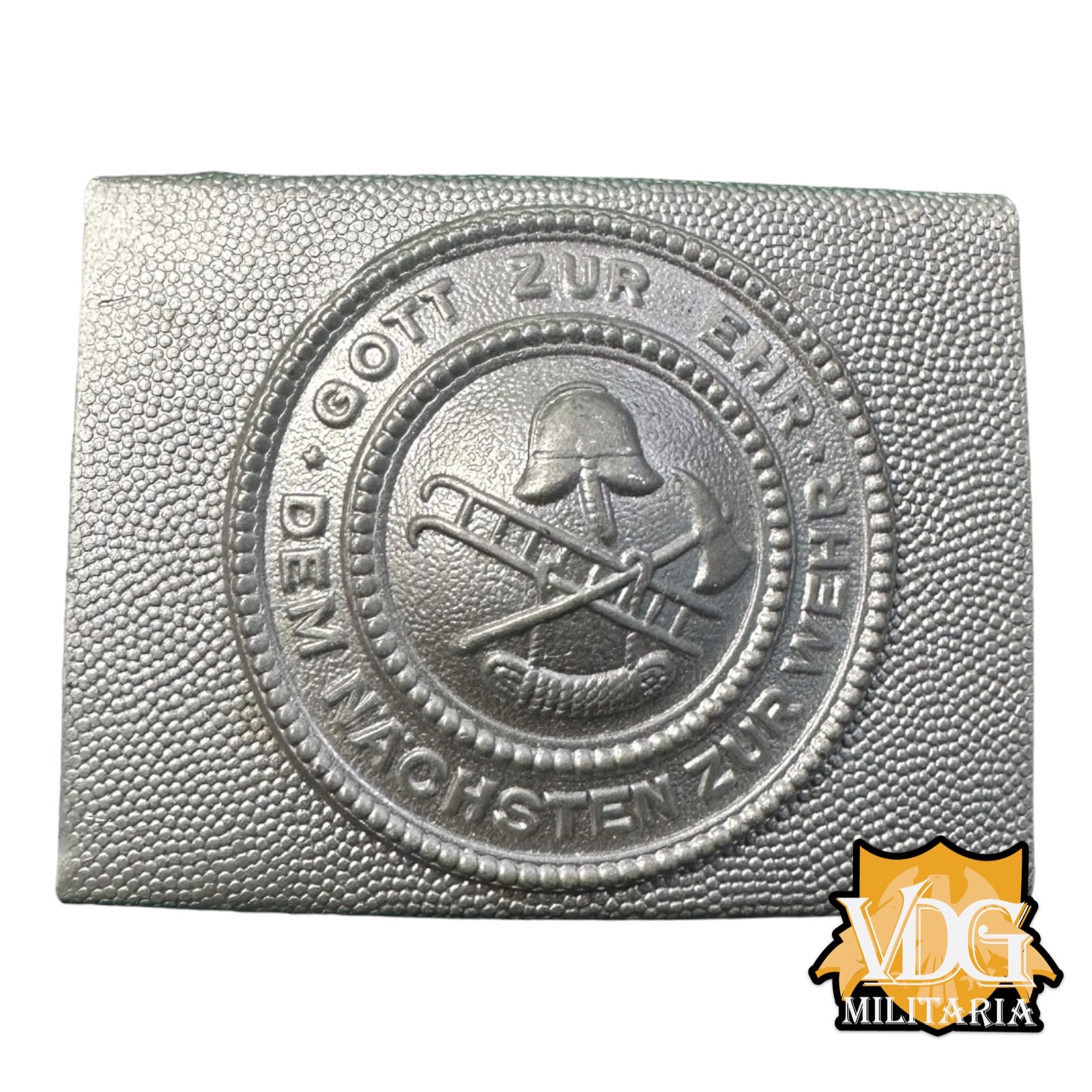 Pre WW2 German Fire Brigade (Feuerwehr) Belt Buckle - 'Gott zur Ehr, dem Nächsten zur Wehr'
