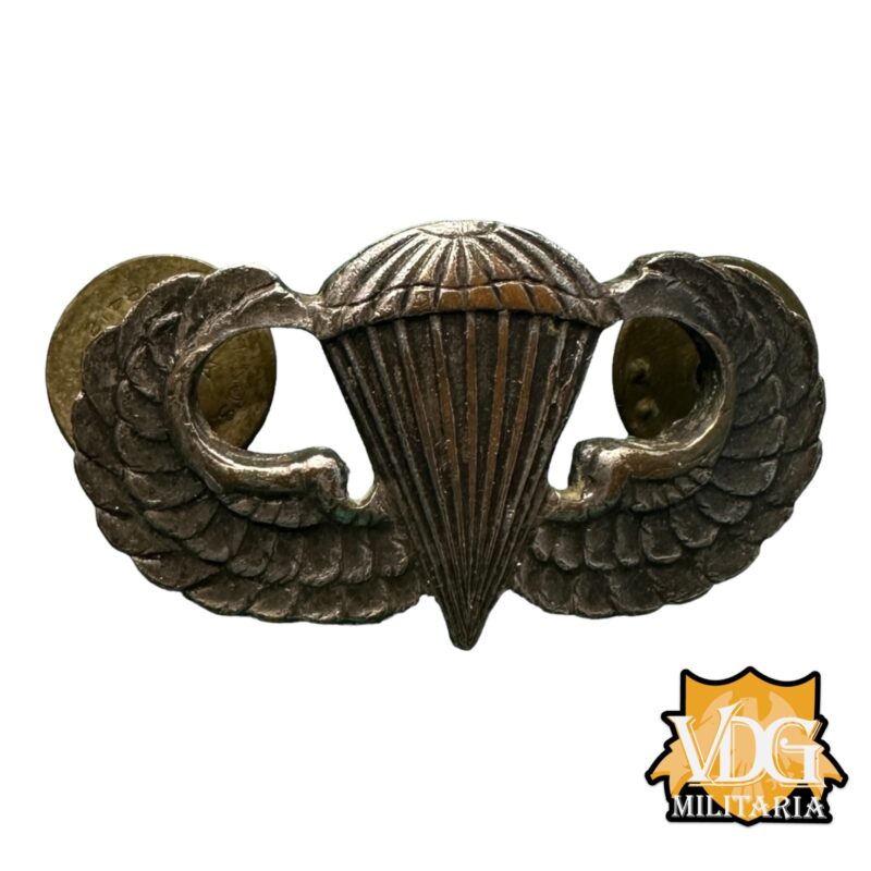 US Army Parachutist Badge Jump Wings - Airborne Qualification 3G Stamped (1954-1965 Ira Green) Clutchback