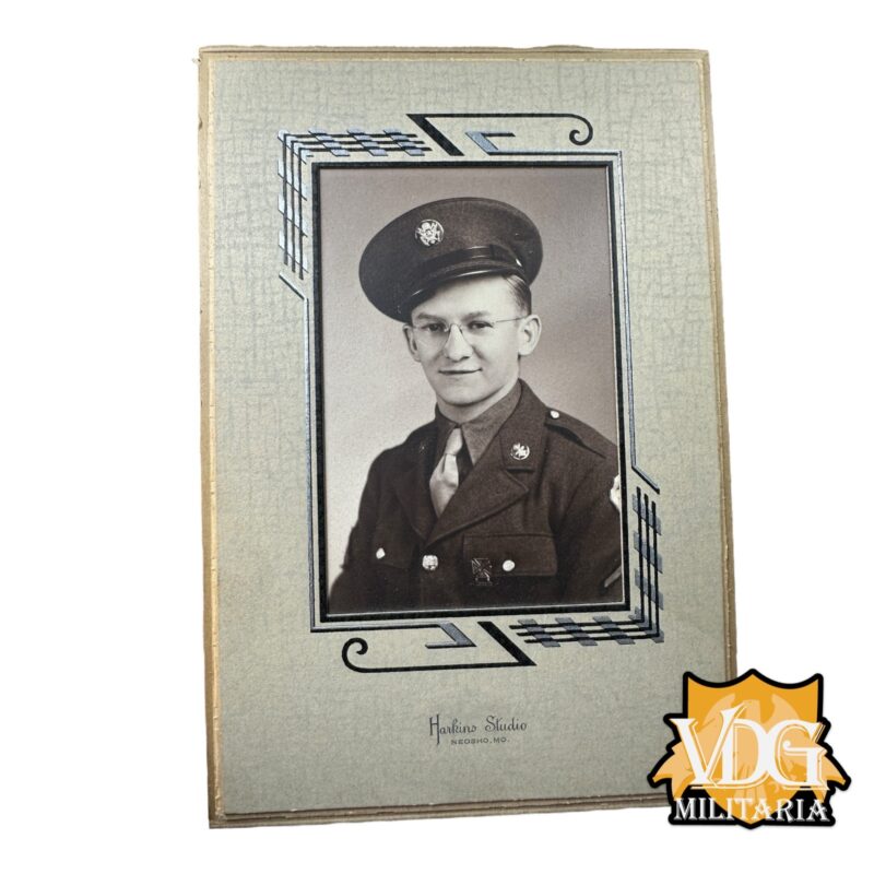 WW2 US Army Enlisted Signal Corps Studio Portrait