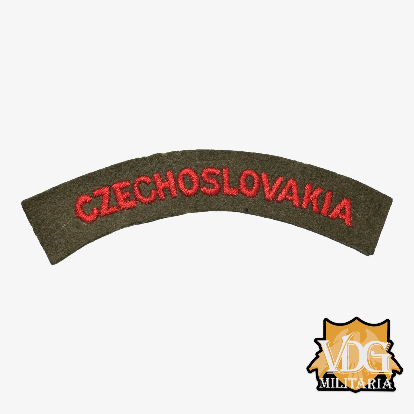 WW2 British Army Czechoslovakia Free Forces Shoulder Title