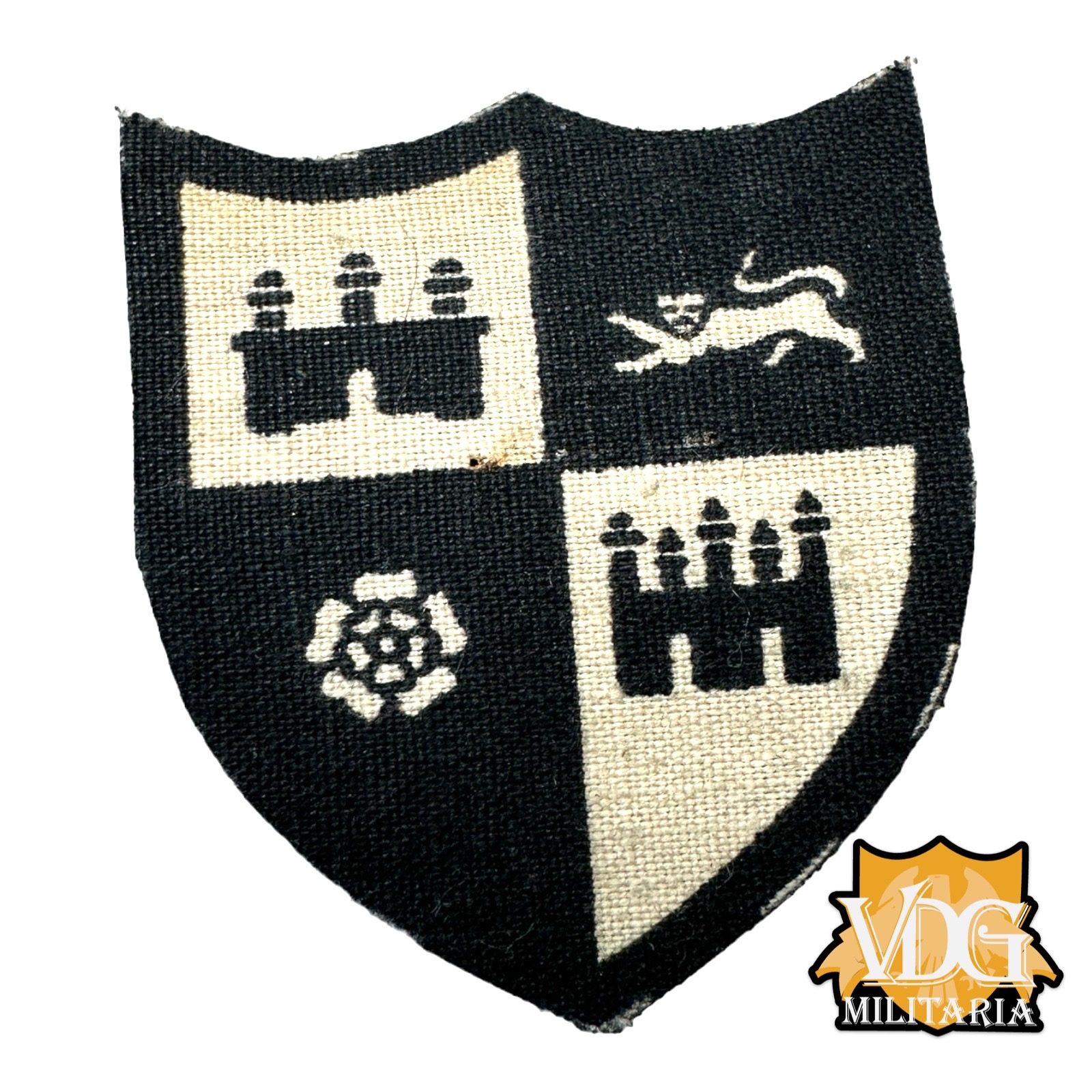 WW2 British Army Norfolk and Cambridge District Formation Sign Patch Insignia