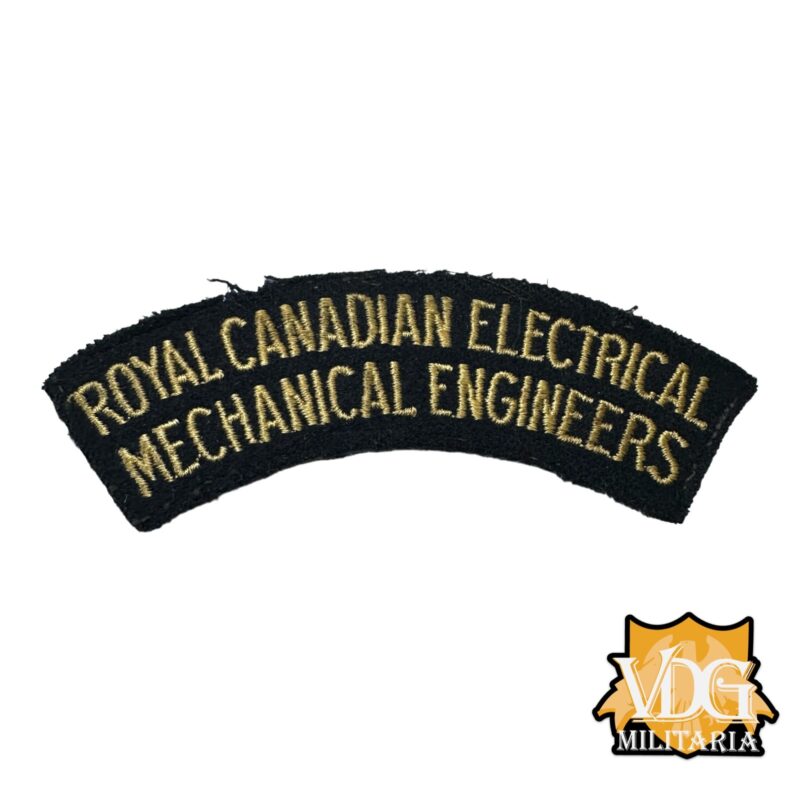 WW2 Royal Canadian Electrical Mechanical Engineers Shoulder Title