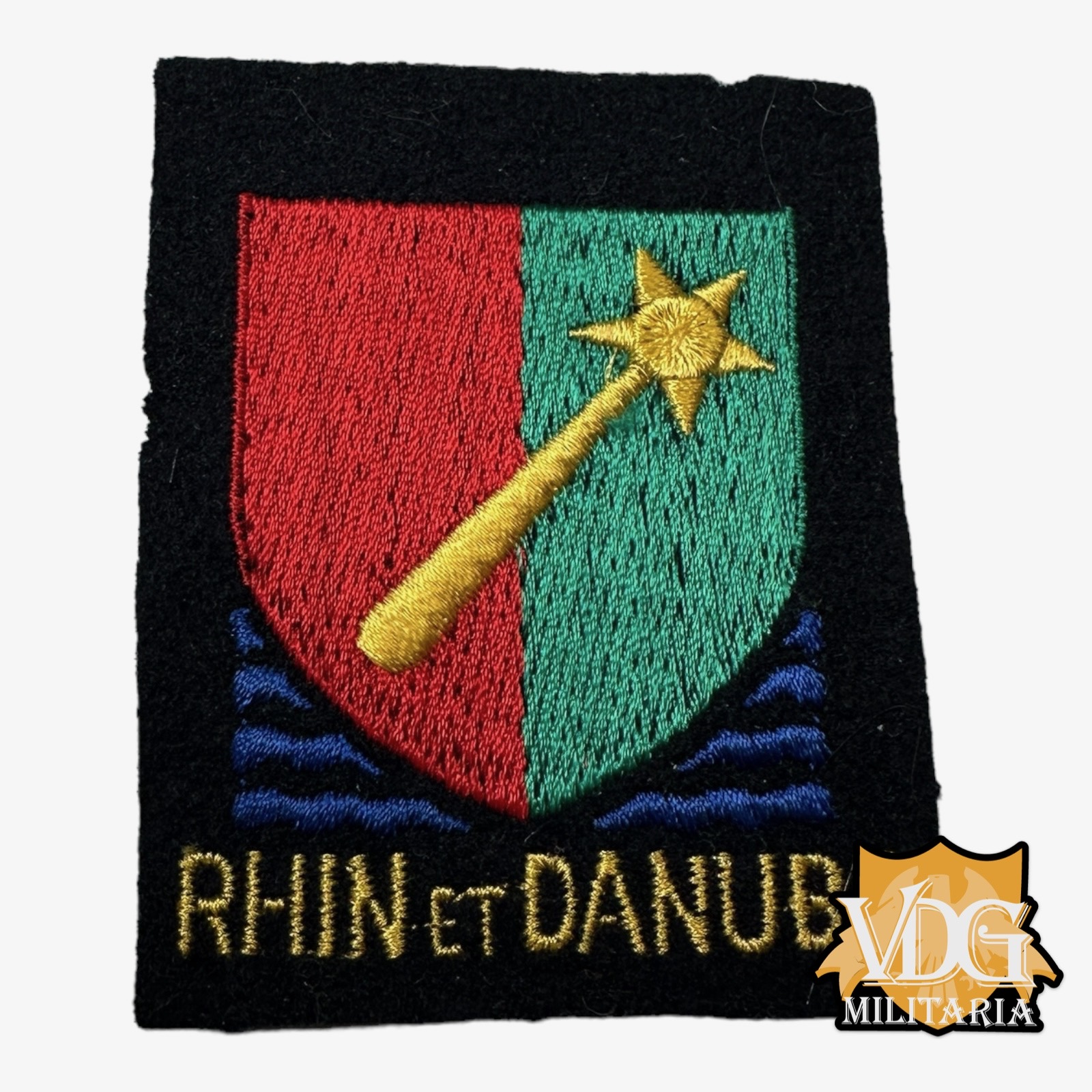 WW2 Era French 1st Army Rhin et Danube Patch Insignia