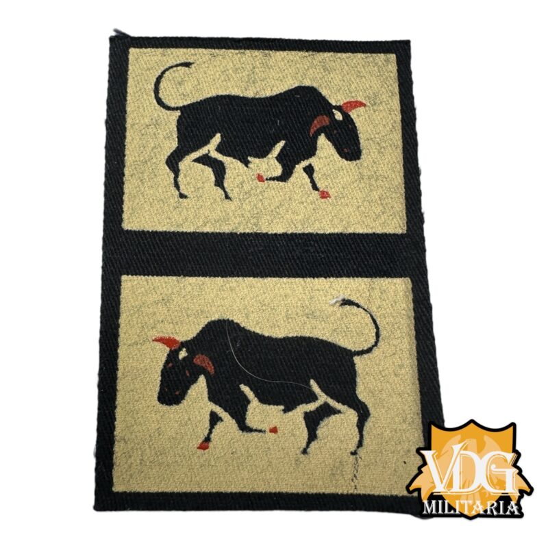 WW2 British Army 11th Armored Division Formation Sign Patch Insignia Uncut Pair
