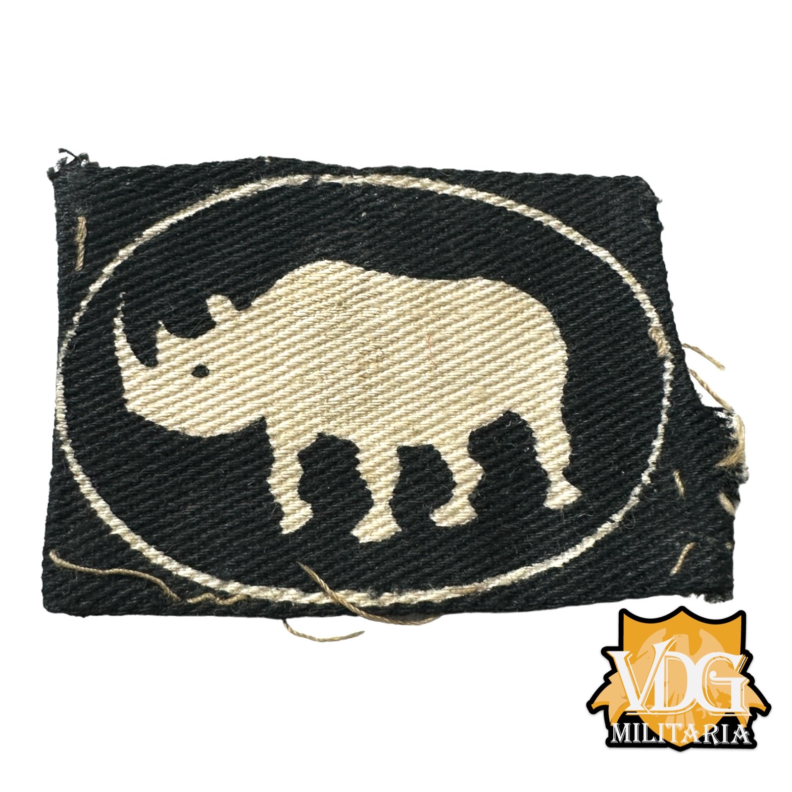 WW2 British Army Royal Tank Corps 1st Armored Division Cloth Formation Sign Patch Badge Insignia (1st Pattern)