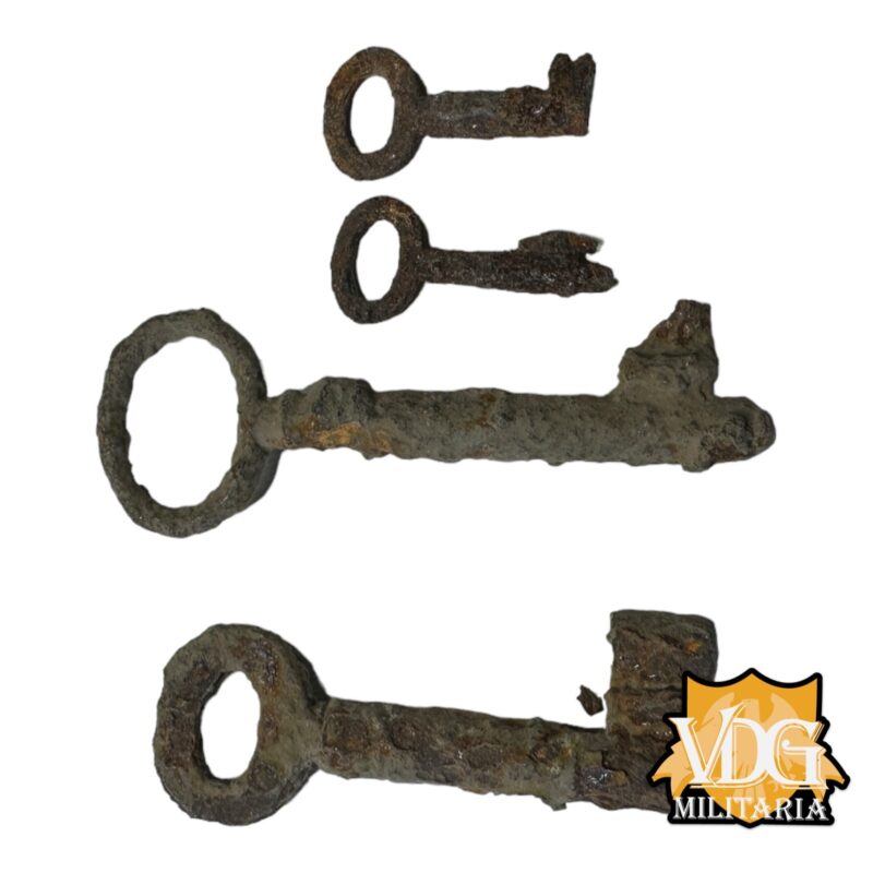 WW2 Relic Group of 4 Keys recovered from Eastern Front Battlefields