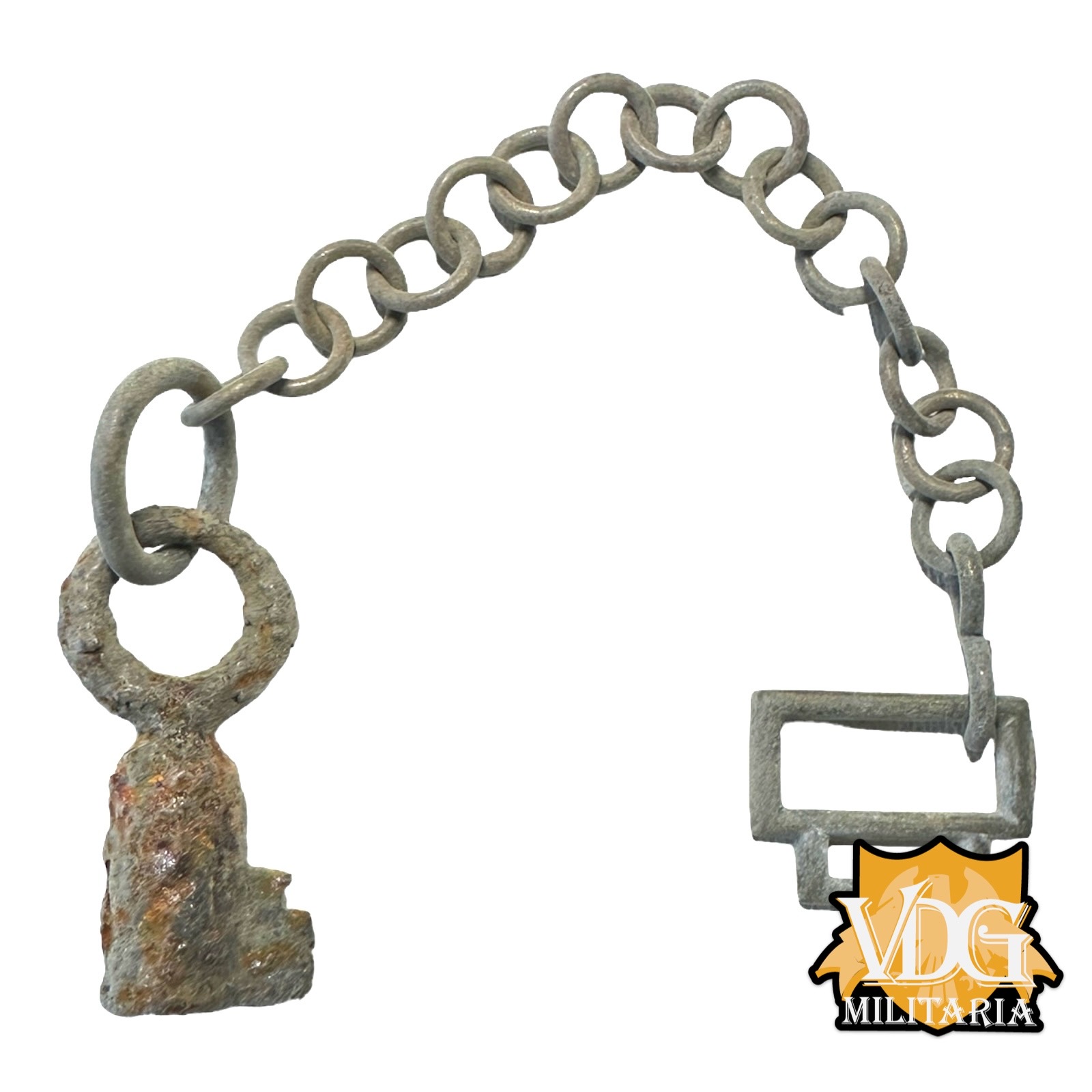 WW2 German Wehrmacht Key with Chain Lanyard