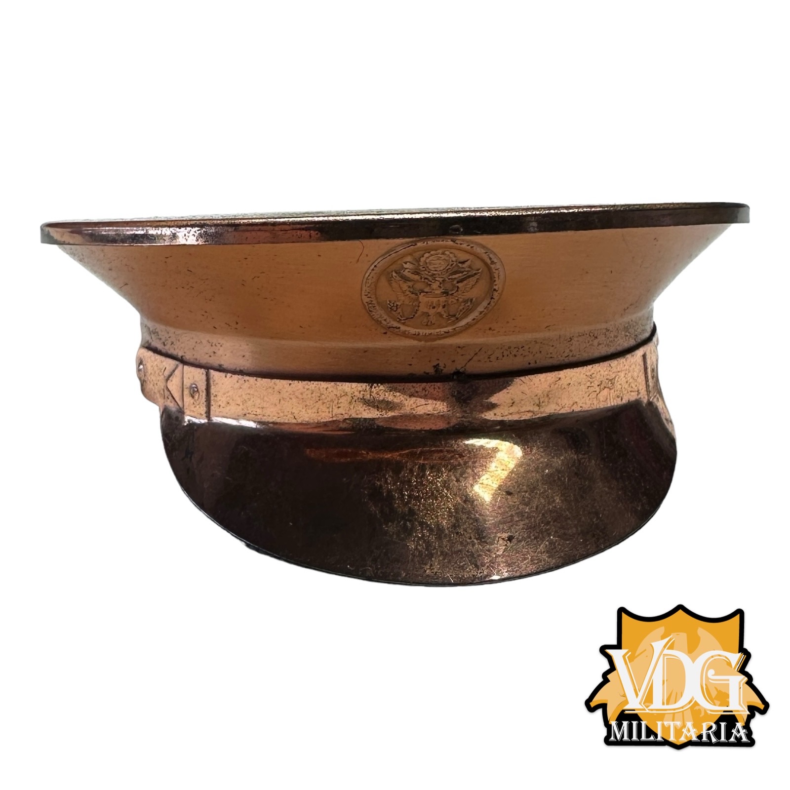 WW2 US Army Visor Cap Bronze Makeup Compact