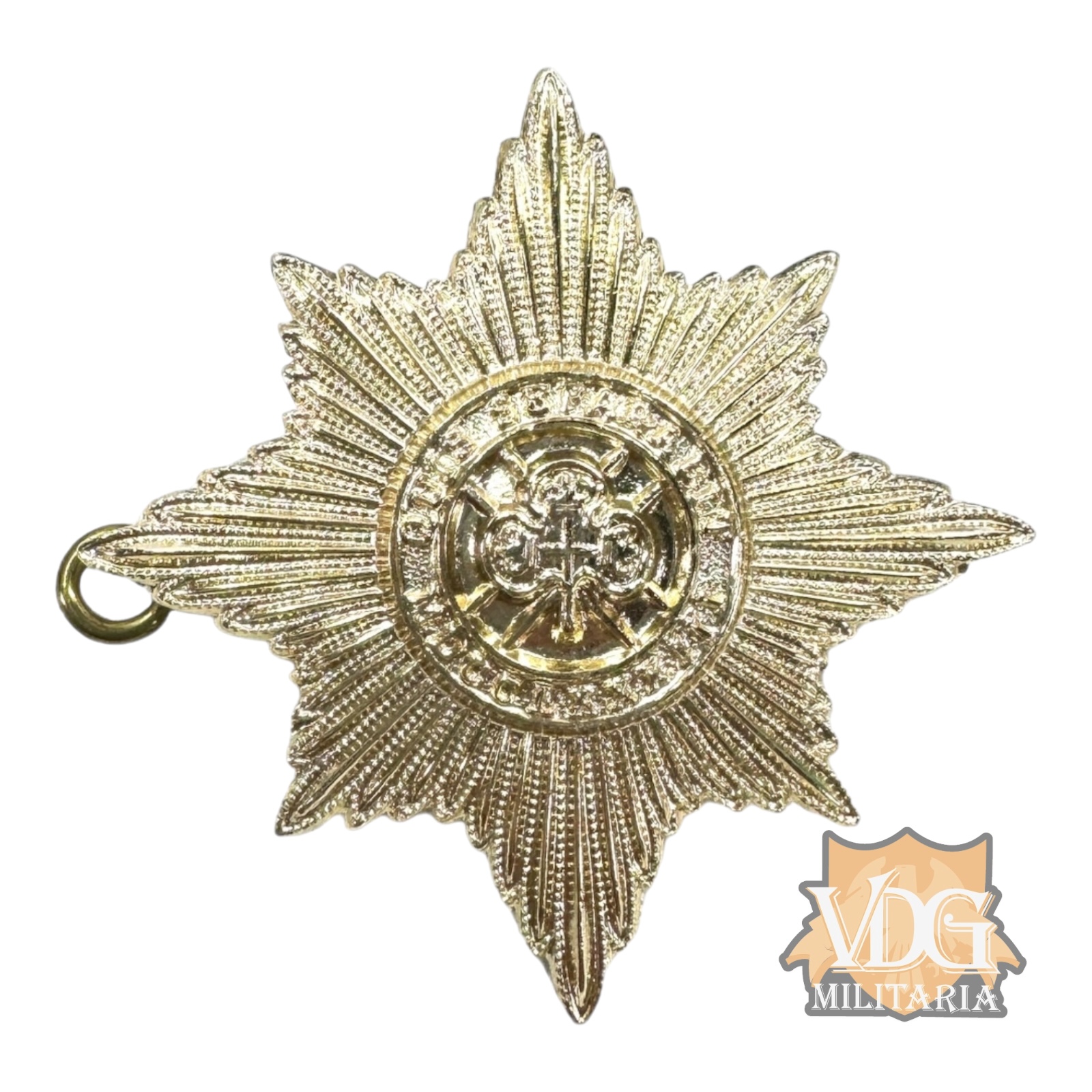 Post WW2 British Army Royal Irish Guards Cap Badge