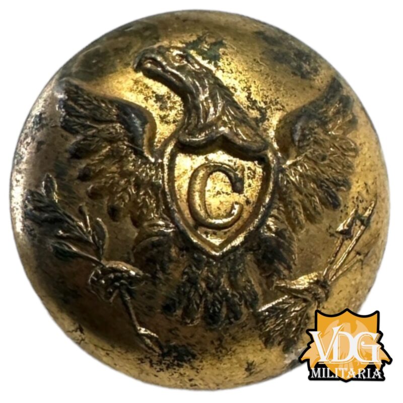 US Civil War Era Union Cavalry Jacket Button made by W.G. Mintzer, Philadeliphia