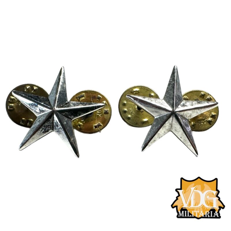Cold War Era US Army Brigadier General Metal Rank Insignia Set S21