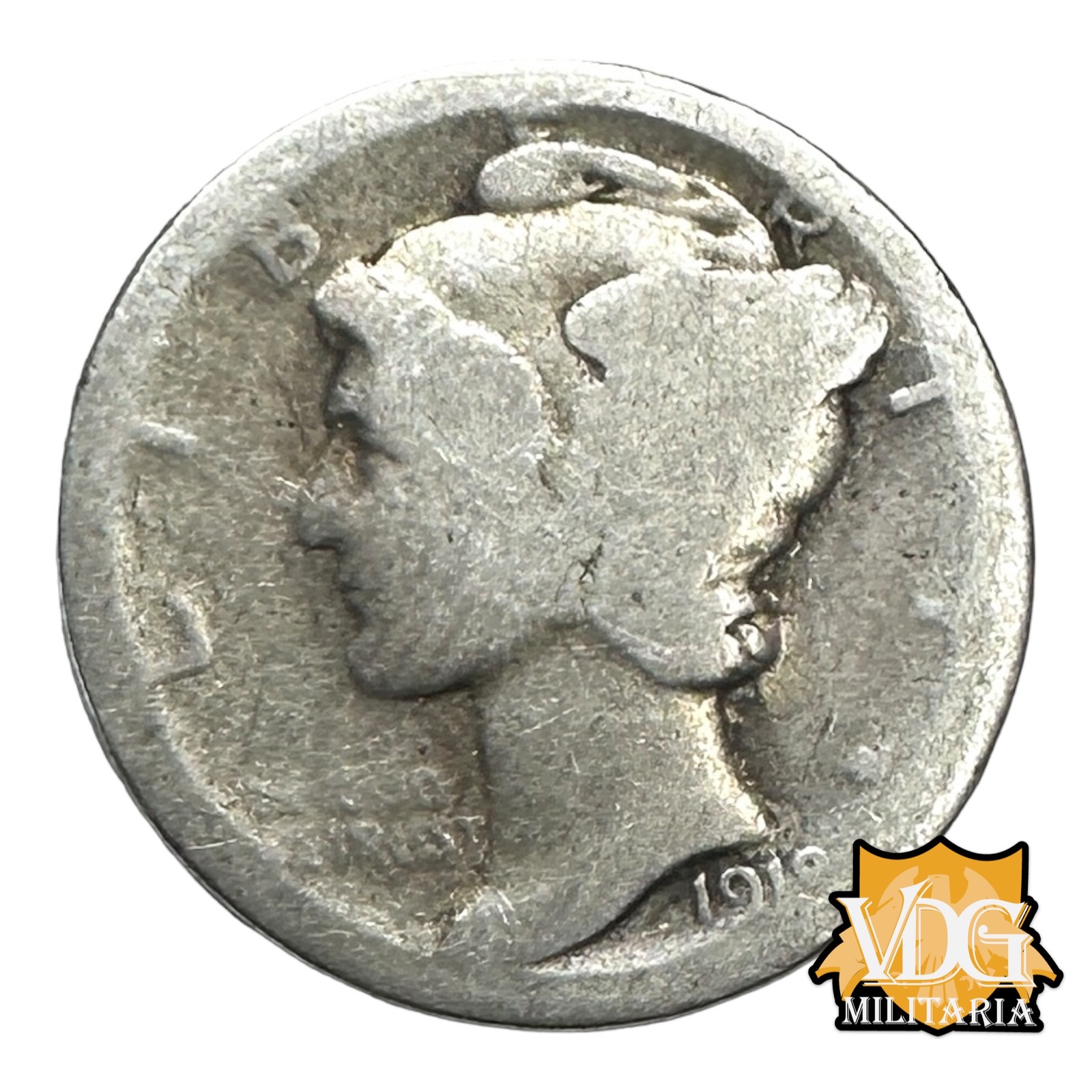 United States 1918 Mercury Silver Dime