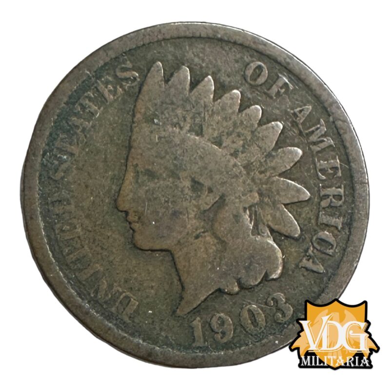 United States Indian Head Cent Coin, 1903