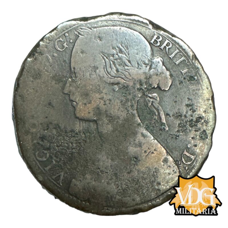 Great Britain 1867 One Penny, Queen Victoria Coin