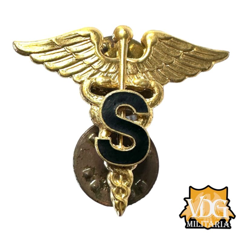 Post WW2 US Army Officers Specialist Corps Branch Metal Insignia Pin, H.L.P. GI Clutch Back