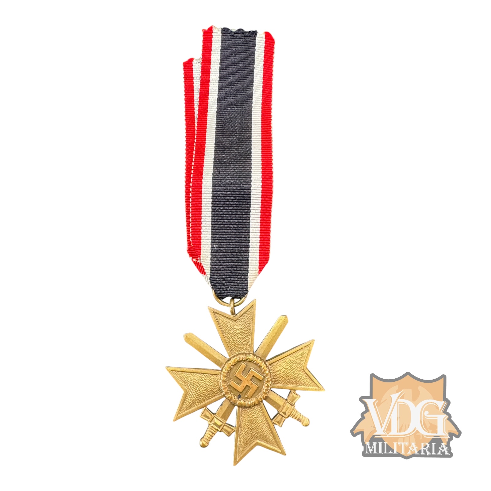 WW2 German War Merit Cross Second Class with Swords Medal (Kriegsverdienstkreuz)