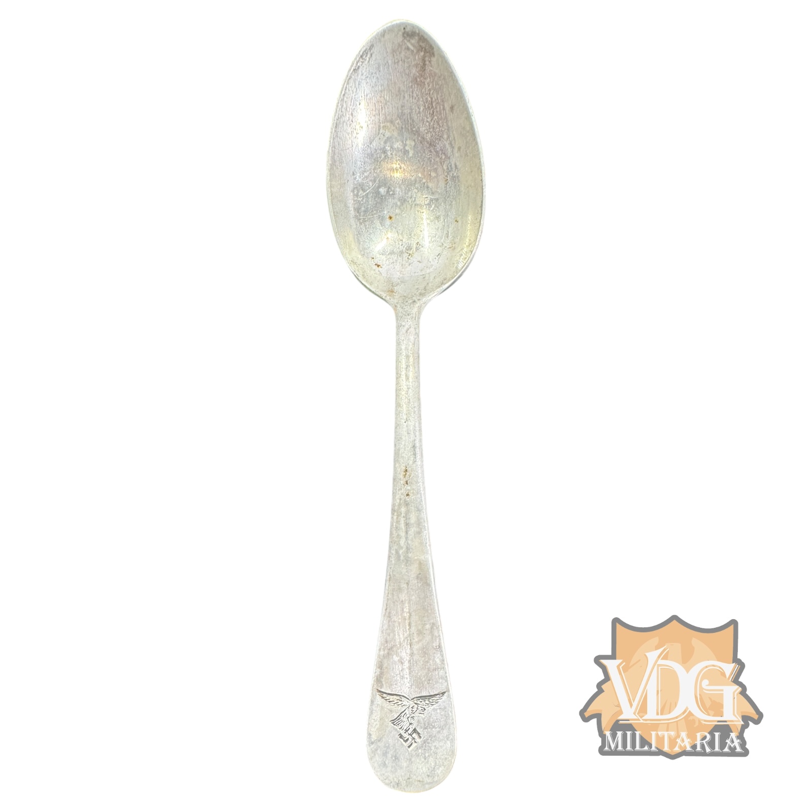 WW2 German Luftwaffe 6 Inch Aluminum Spoon H.M.Z. 42 F.L.U.V.