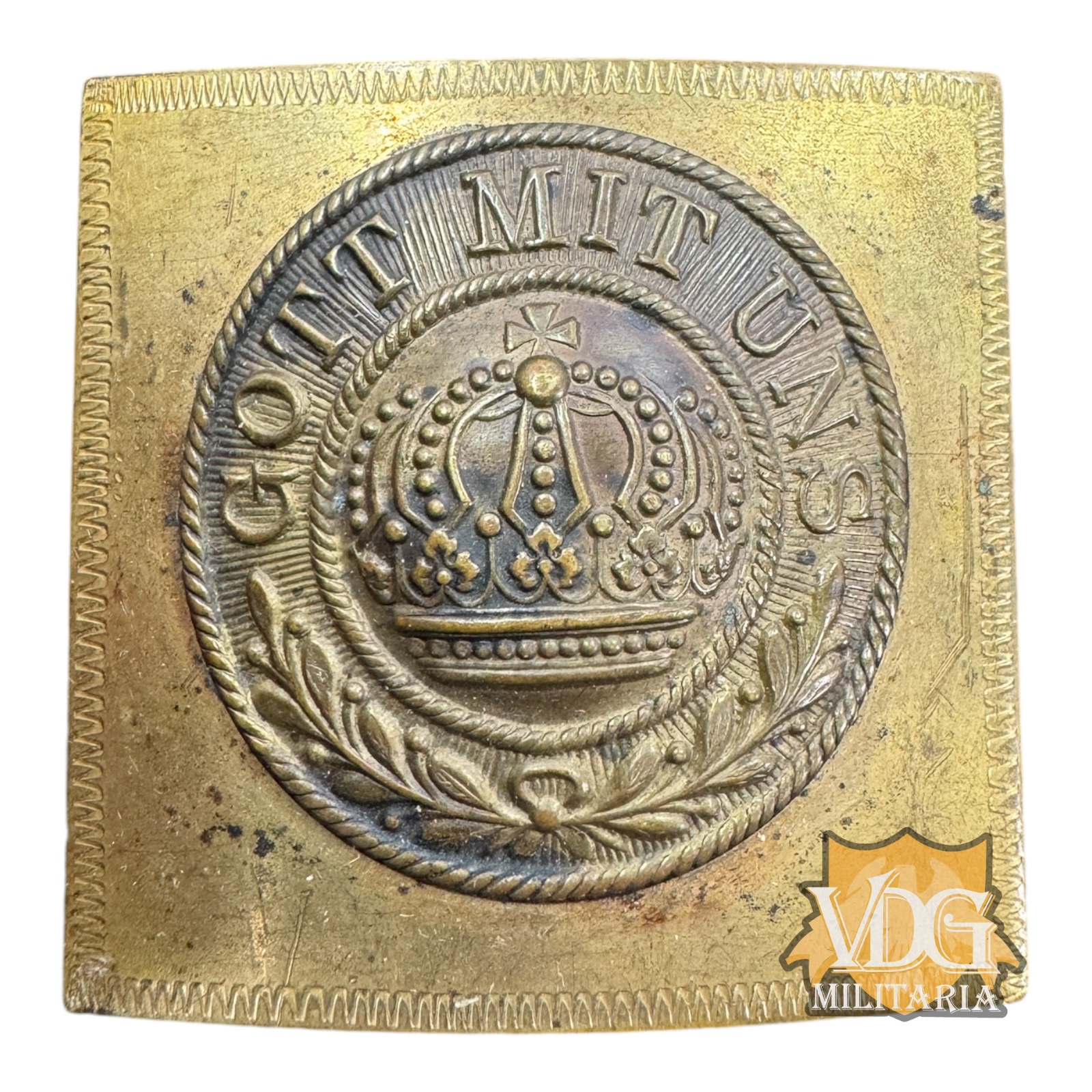 WW1 German Gott Mit Uns buckle motif Brooch Pin