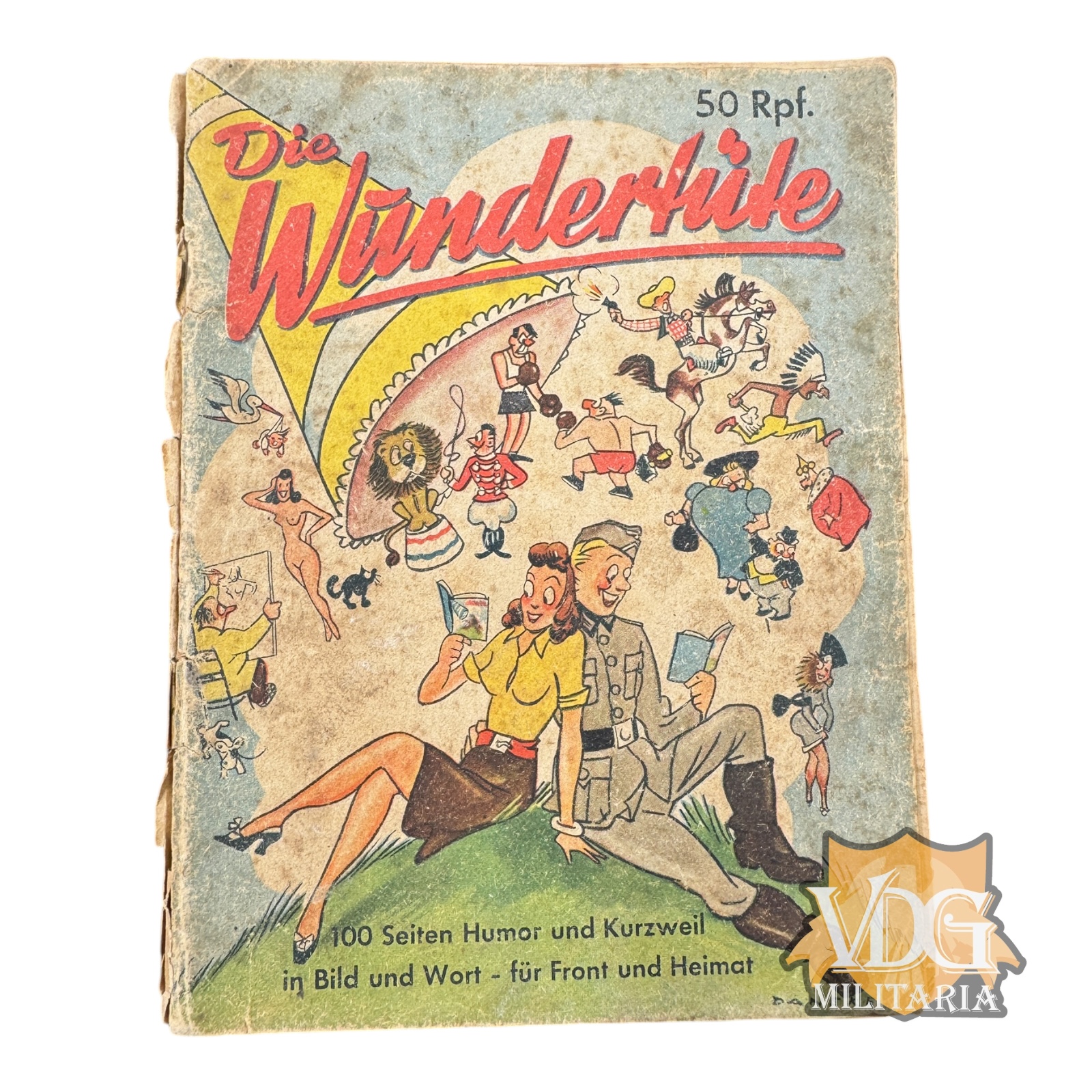 WW2 German 1940 Wehrmacht "Die Wunderhülle" Humor Magazine – 100 Pages for Front and Home