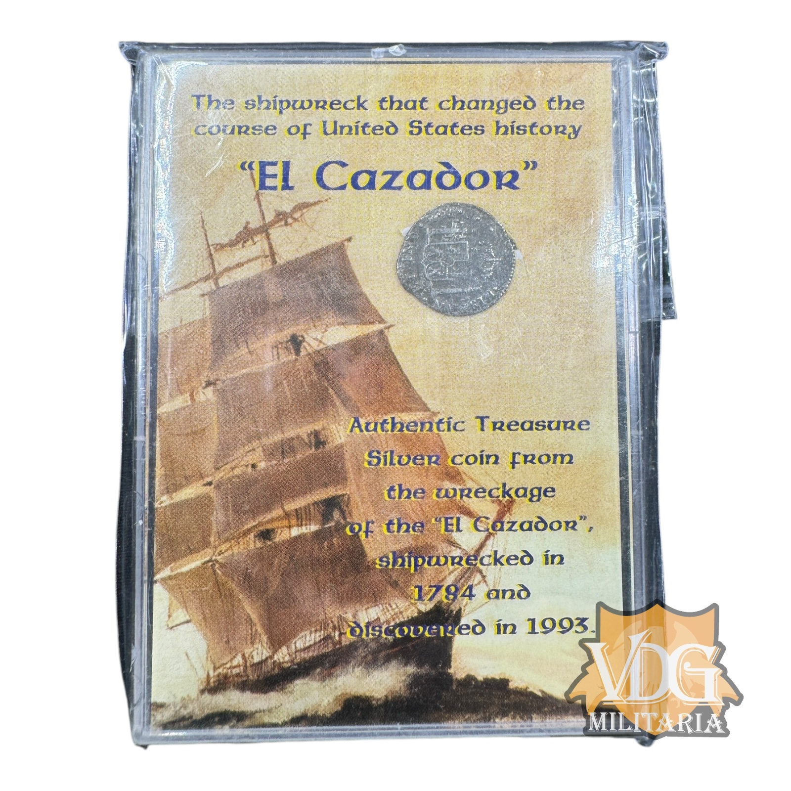 Authentic Silver Coin from the El Cazador Shipwreck