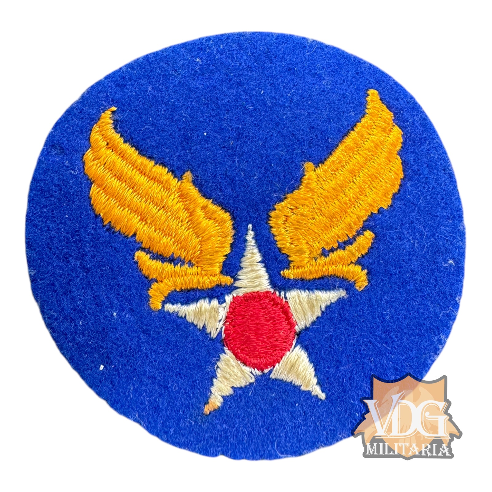 WW2 US Army Air Force British Made Wool Shoulder Sleeve Insignia Patch