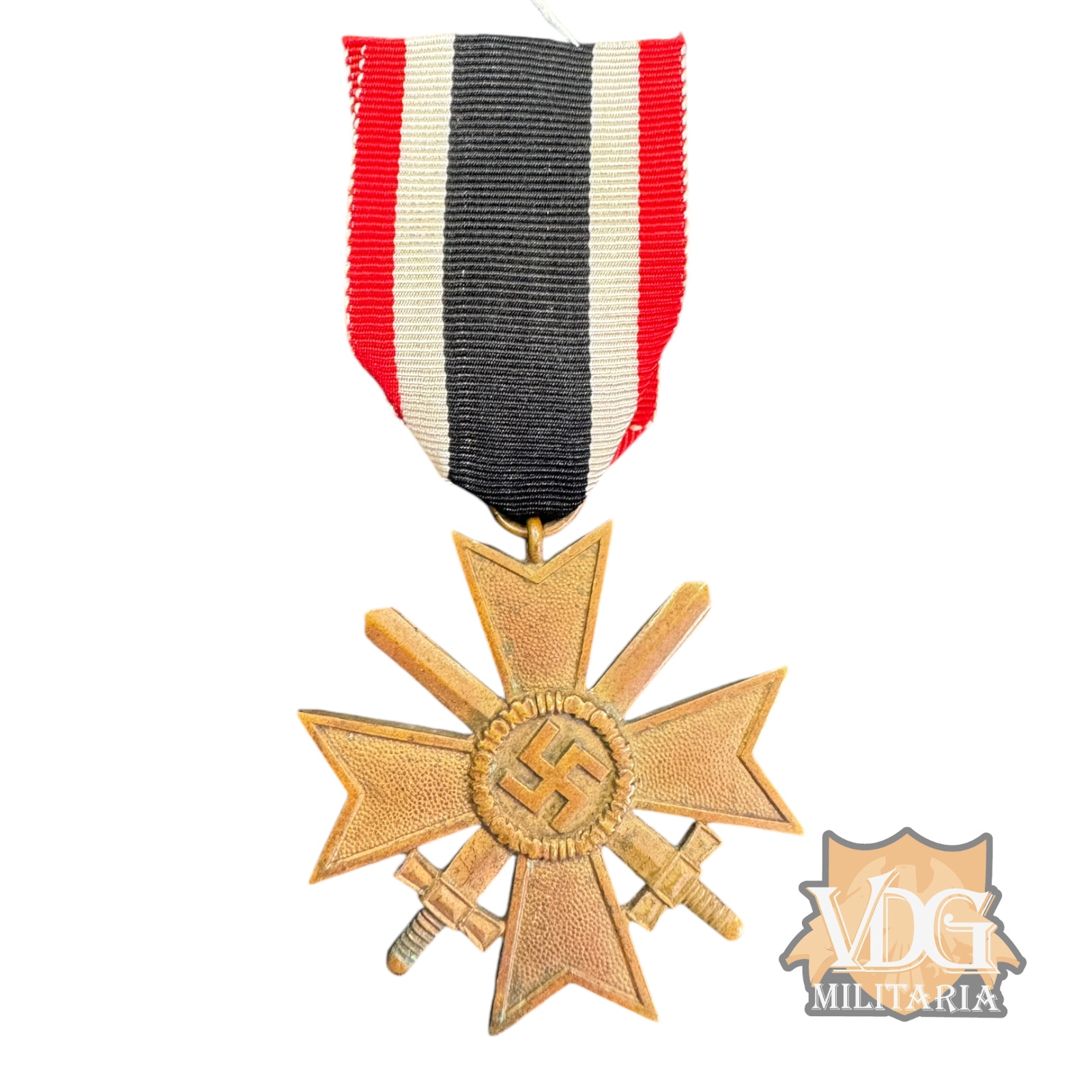 WW2 German War Merit Cross Second Class with Swords Medal (Kriegsverdienstkreuz)
