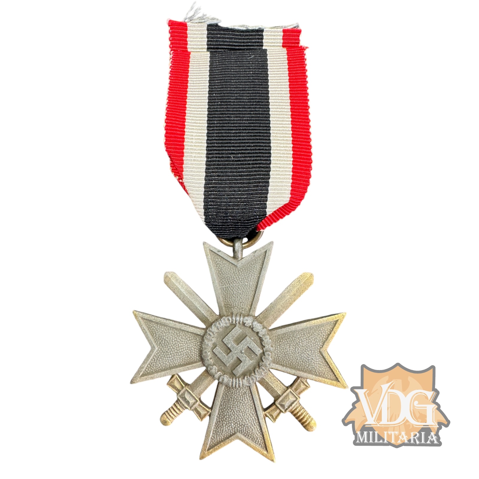 WW2 German War Merit Cross Second Class with Swords Medal (Kriegsverdienstkreuz)
