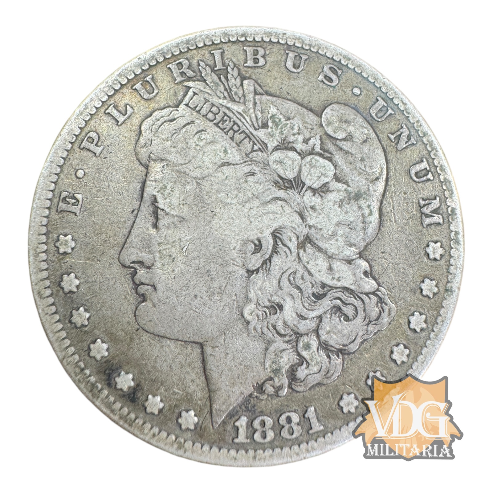 United States 1881 “S" Morgan Silver Dollar, San Francisco Mint