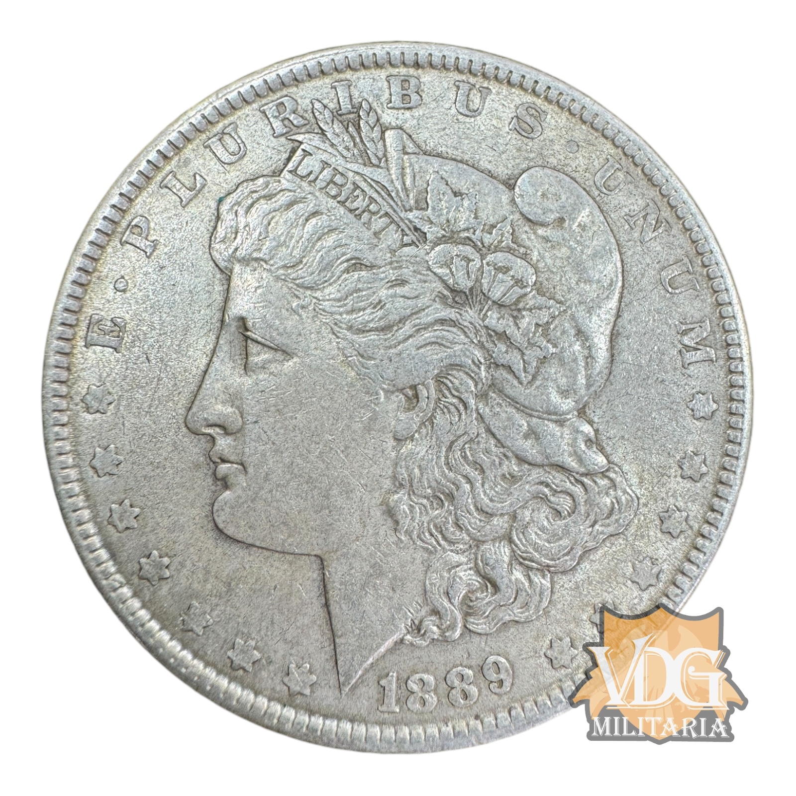 United States 1889 “P” Morgan Silver Dollar, Philadelphia Mint