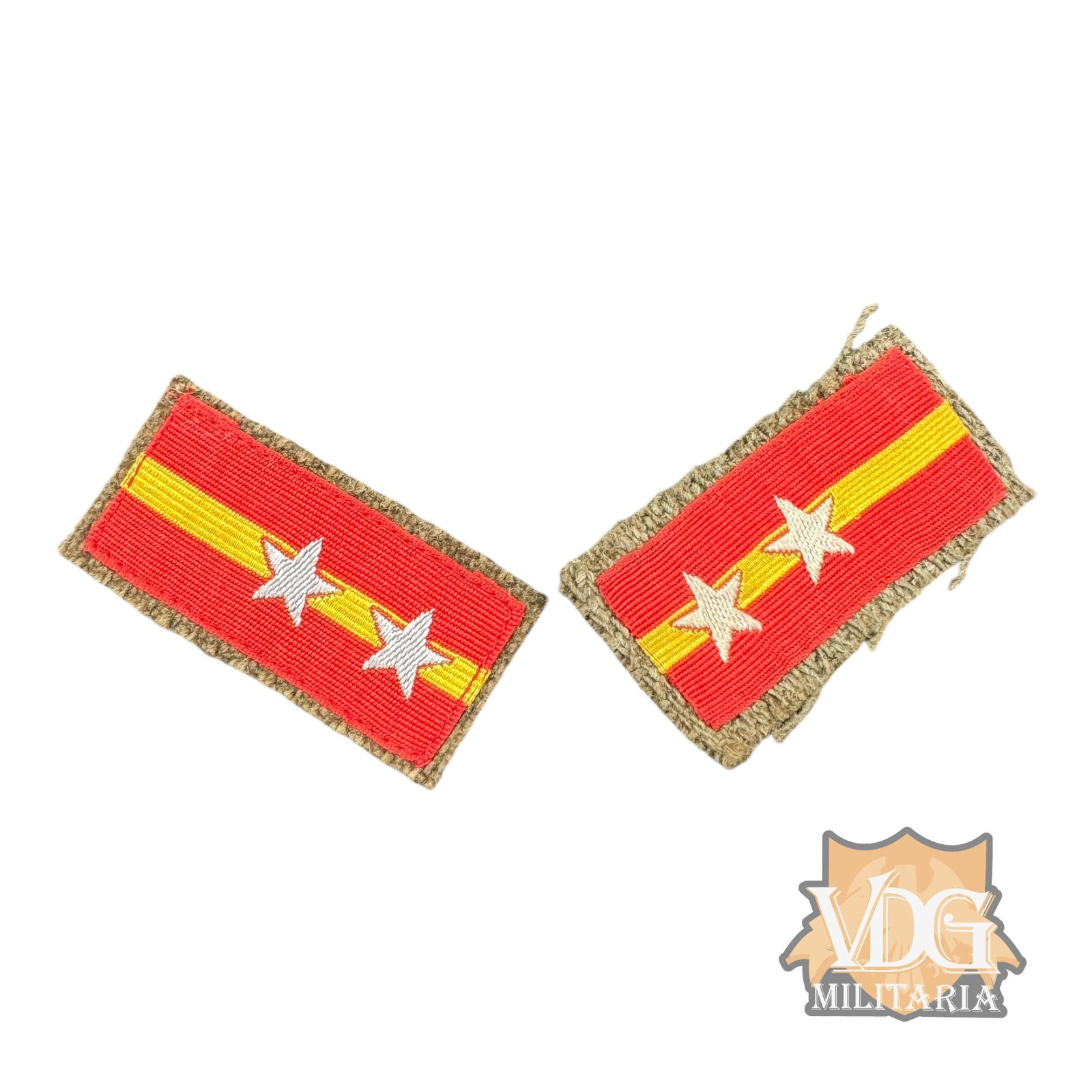 WW2 Imperial Japanese Army IJA Sergeant 軍曹 (Gunsō) Collar Tab Set