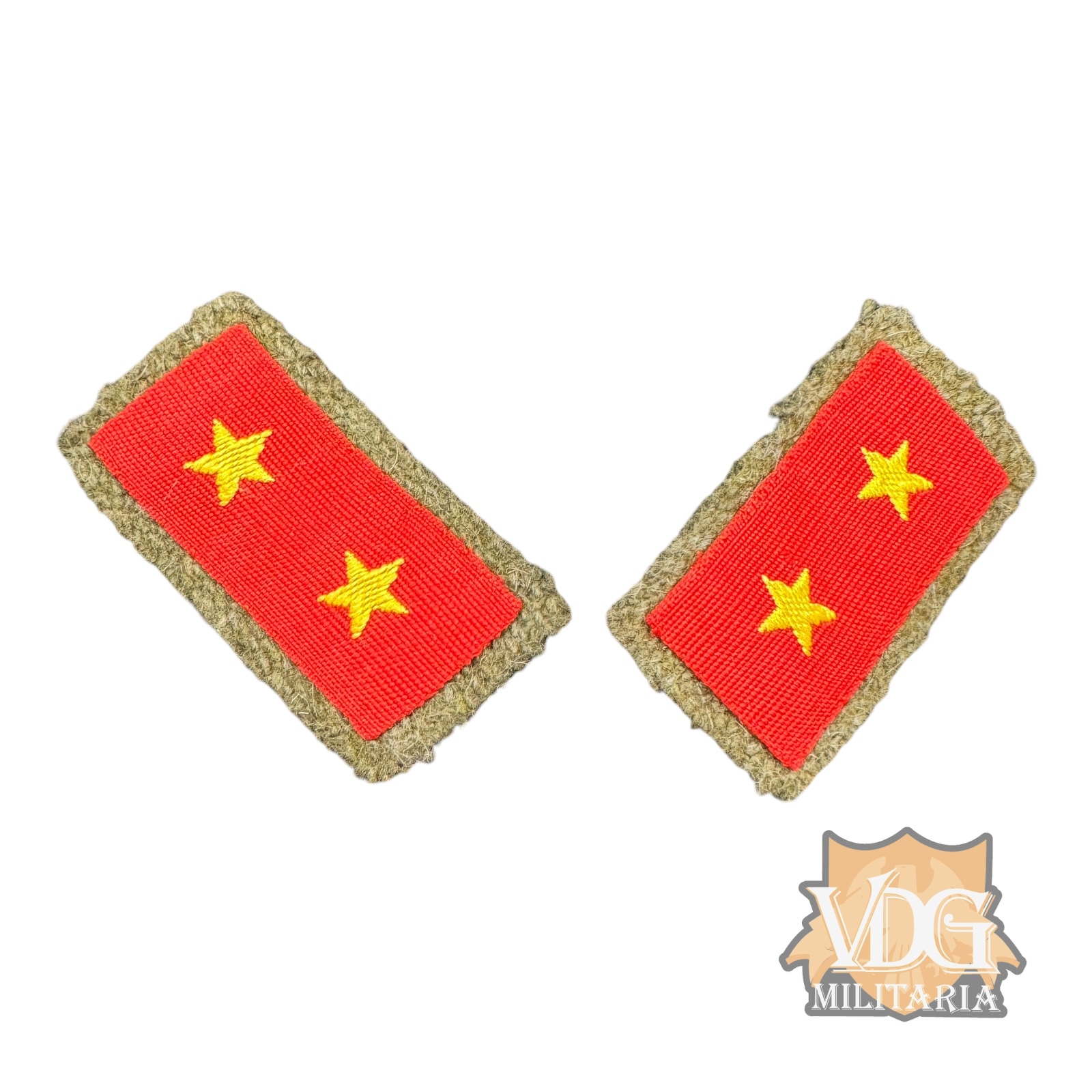 WW2 Imperial Japanese Army IJA Private First Class 一等兵 Collar Tab Set