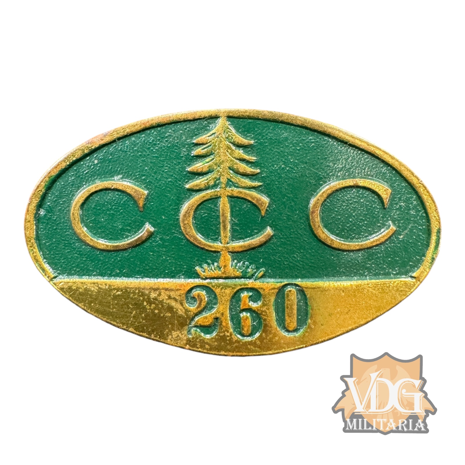 1930’s US Civilian Conservation Corps (CCC) Camp 260 Badge