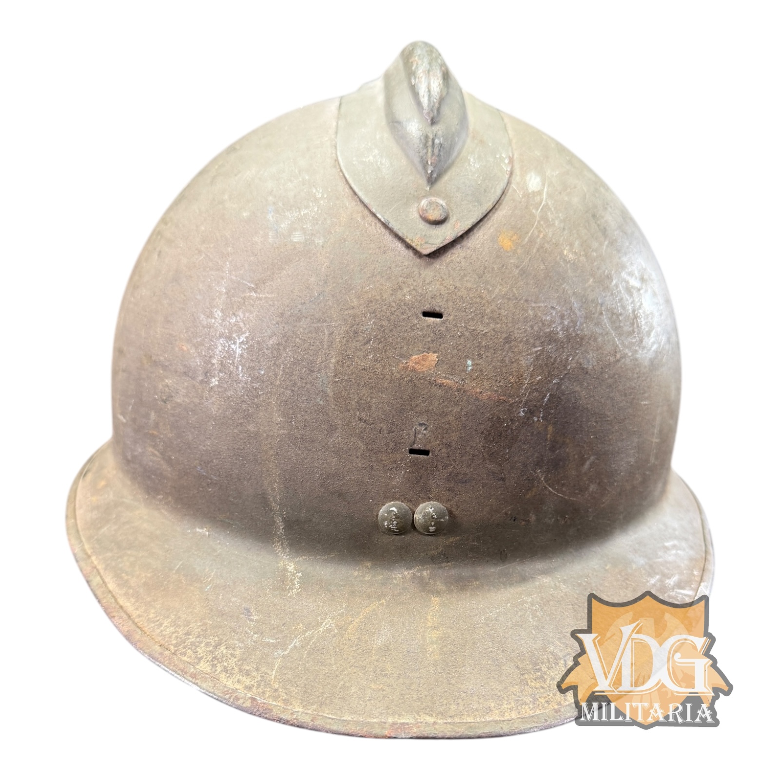 WW2 Era French M1926 Adrian Helmet Shell