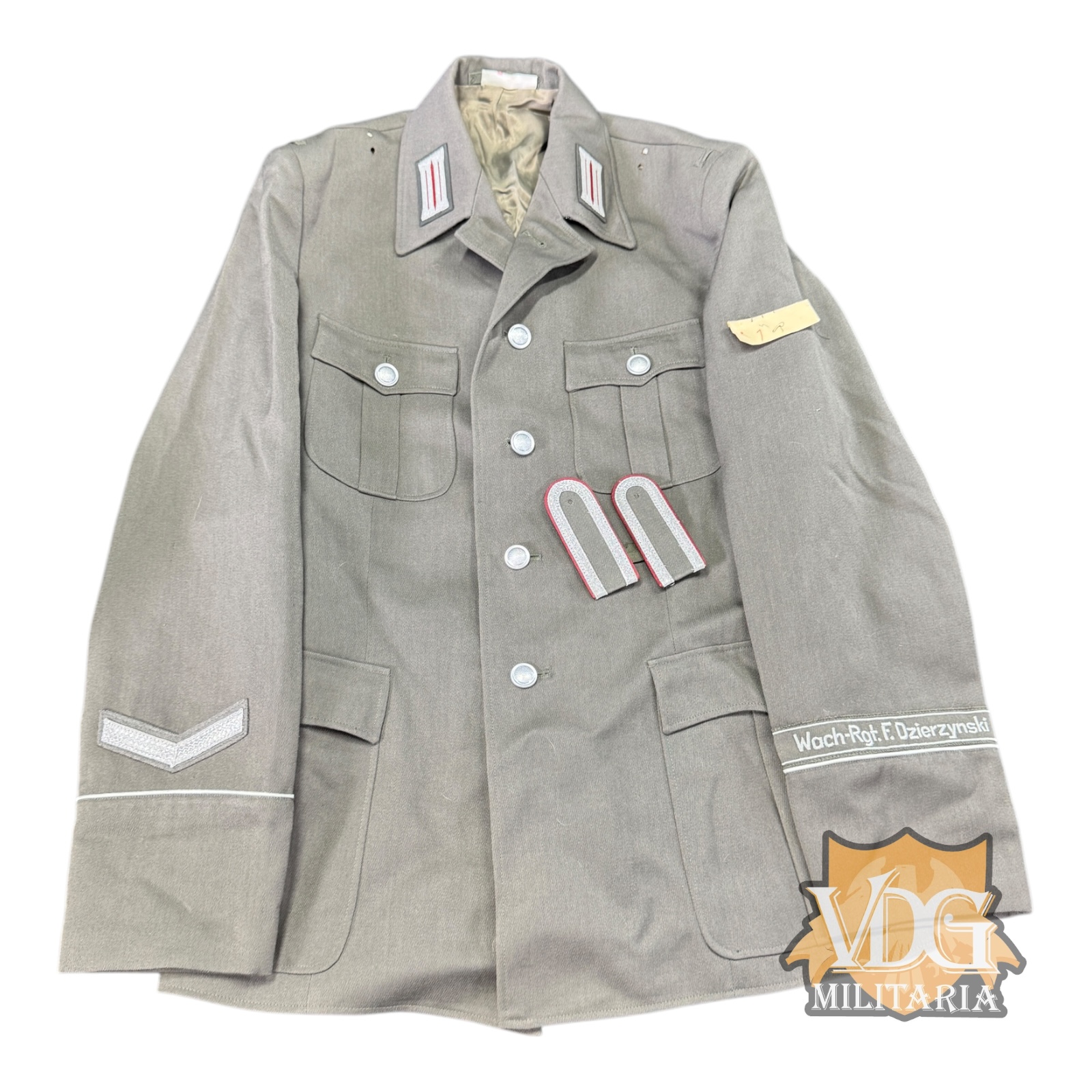 Cold War Era East German NVA Wach-Regiment "Feliks Dzierzynski" Tunic with Cuff Title - Size 48