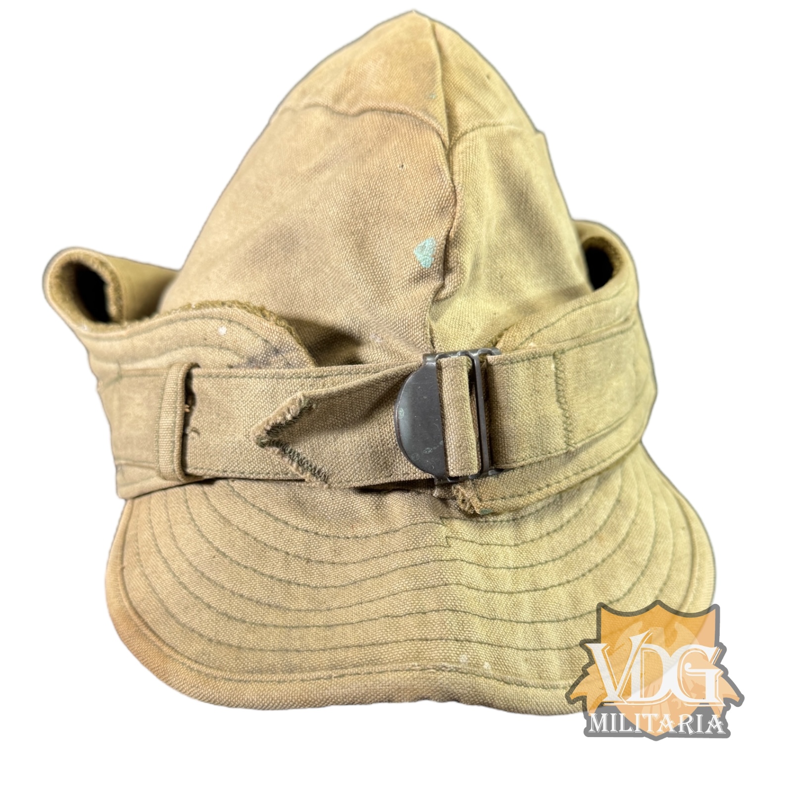 WW2 US Army M1937 Winter Cap With Buckle Fastener