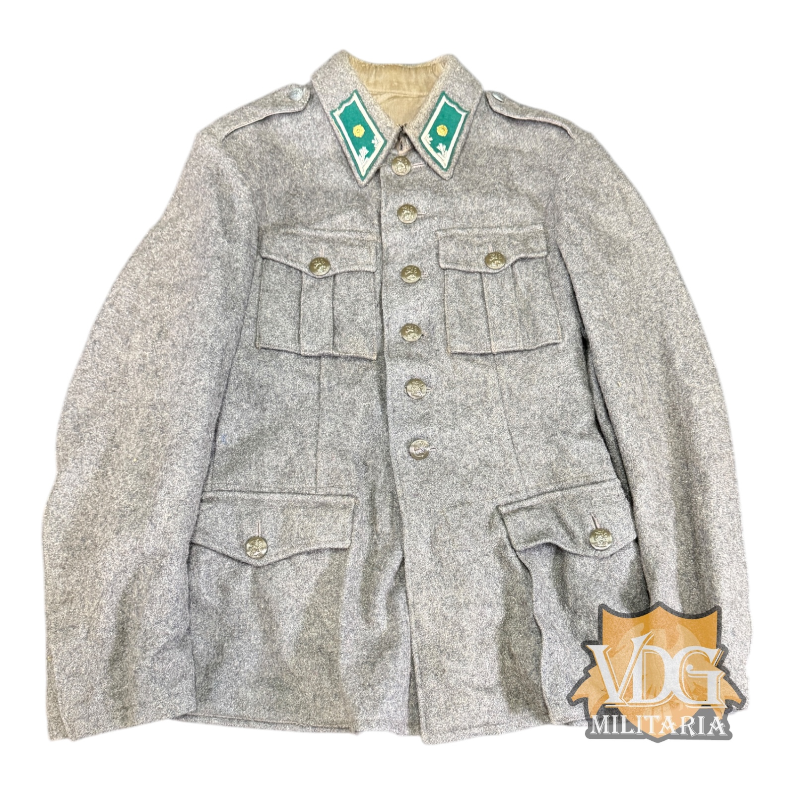 WW2 Era Finnish Suomi Vänrikki Officers M36 Infantry Wool Jacket with Bakelite Buttons