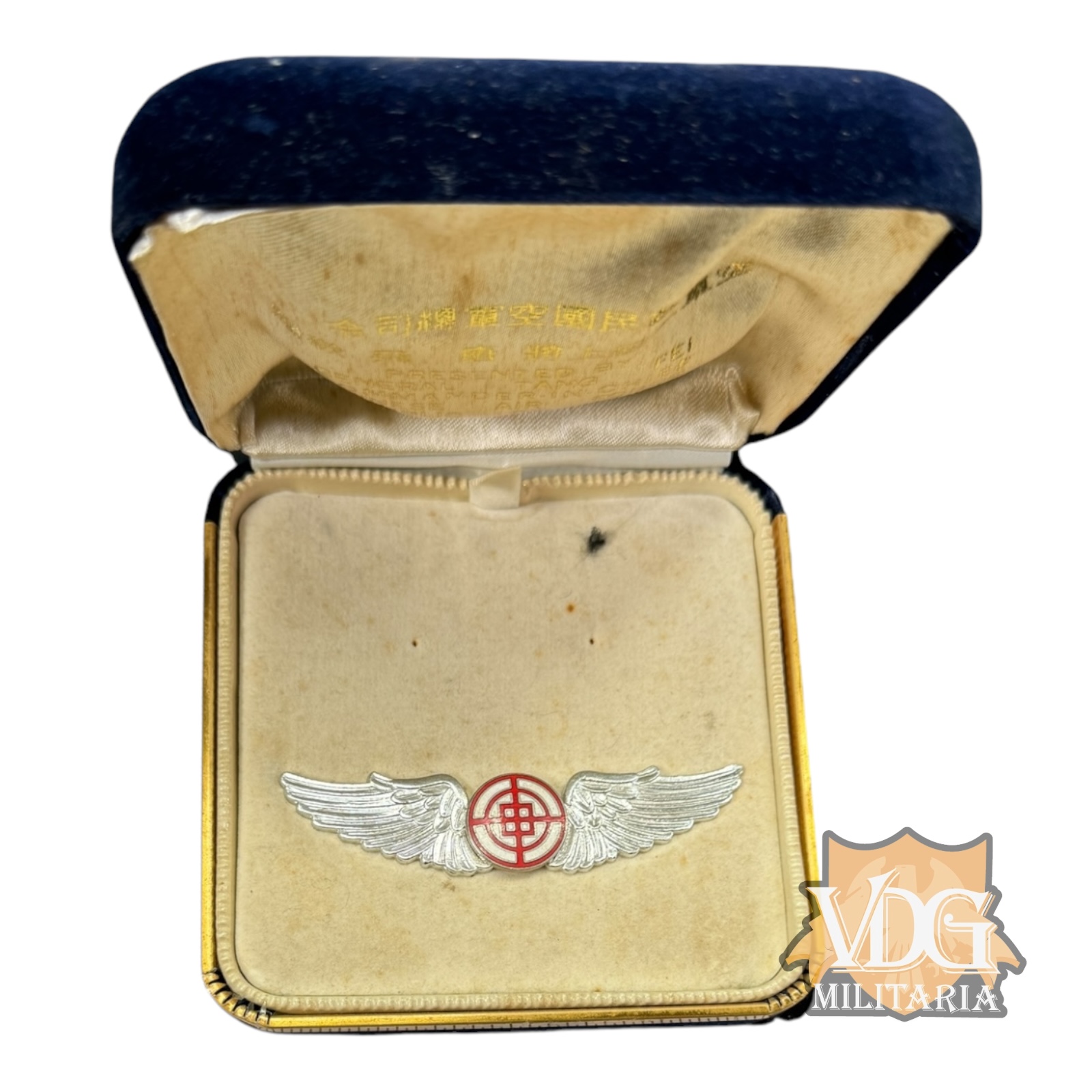 Republic of China Air Force General Tang Fei Presentation Pilot Wings, 1970's-1990's Era