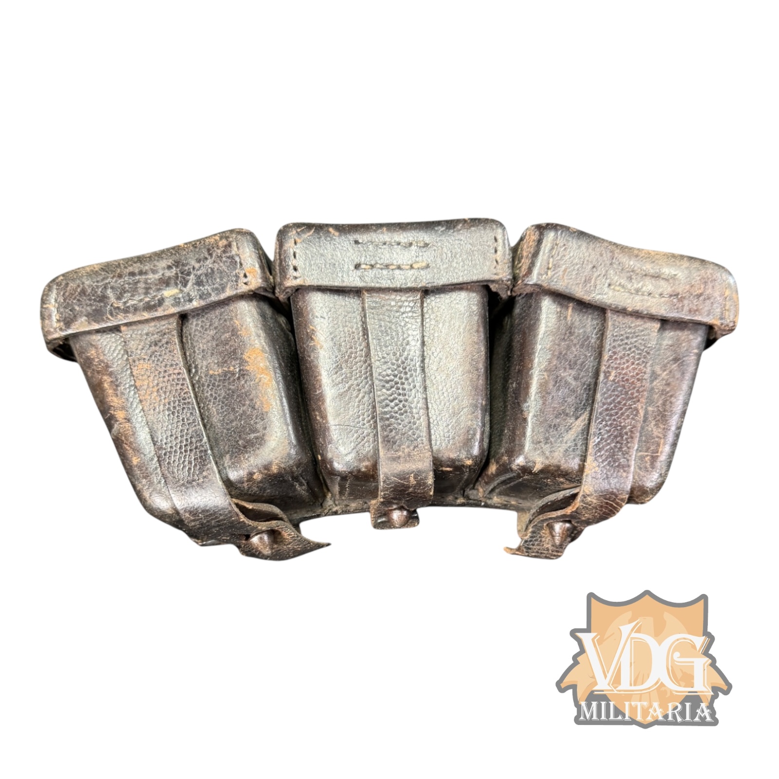 WW1 German Wunderlich Leather Ammunition Pouch 1915 Dated